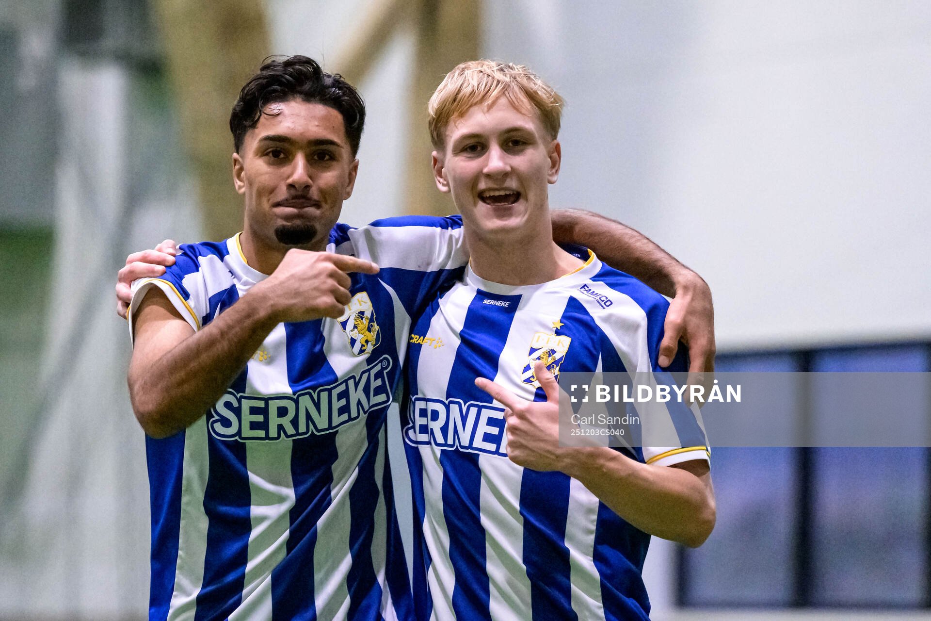 IFK Göteborgs Haydar Sultan och Markus Jarl jublar