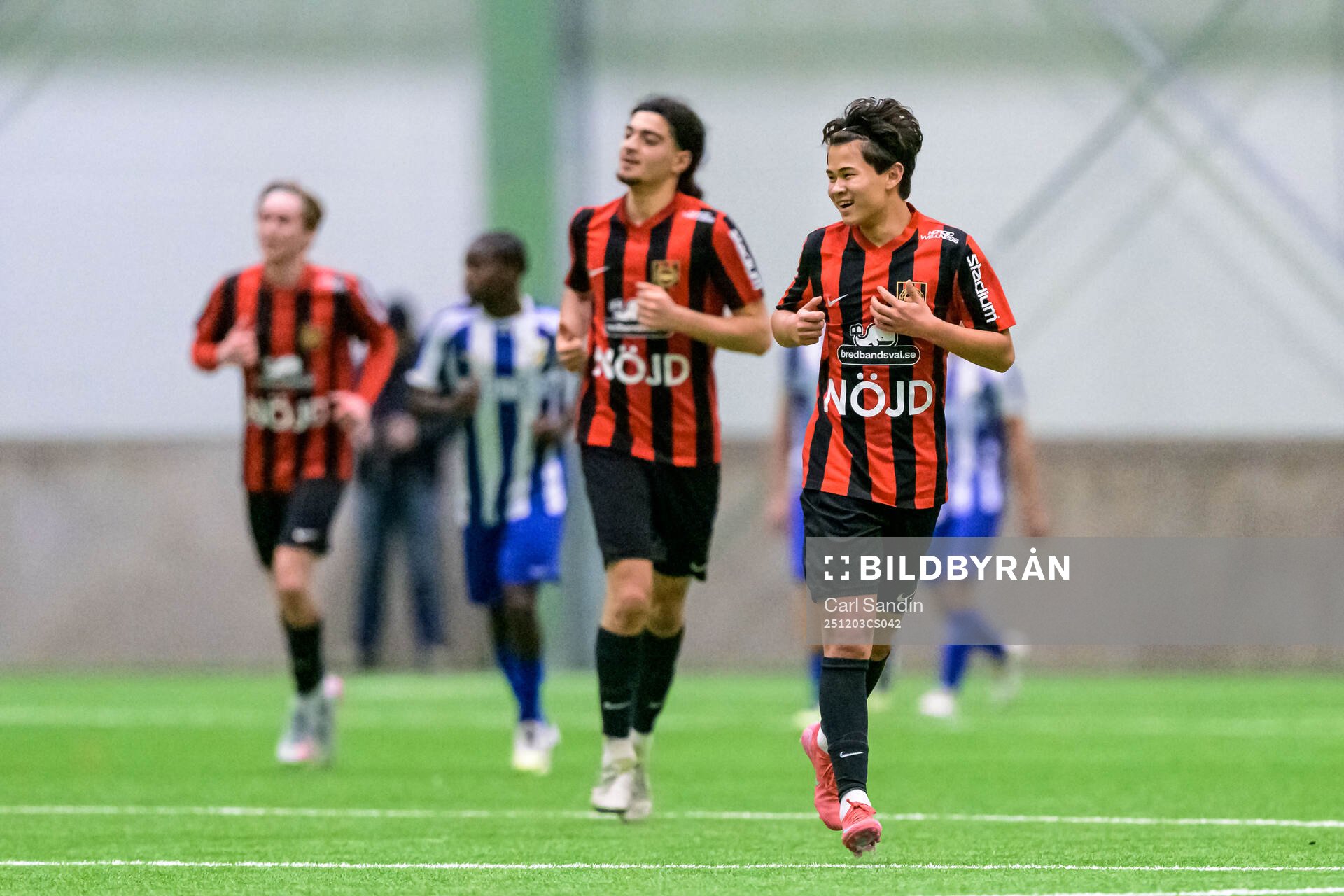 Brommapojkarnas Valter Bexelius jublar