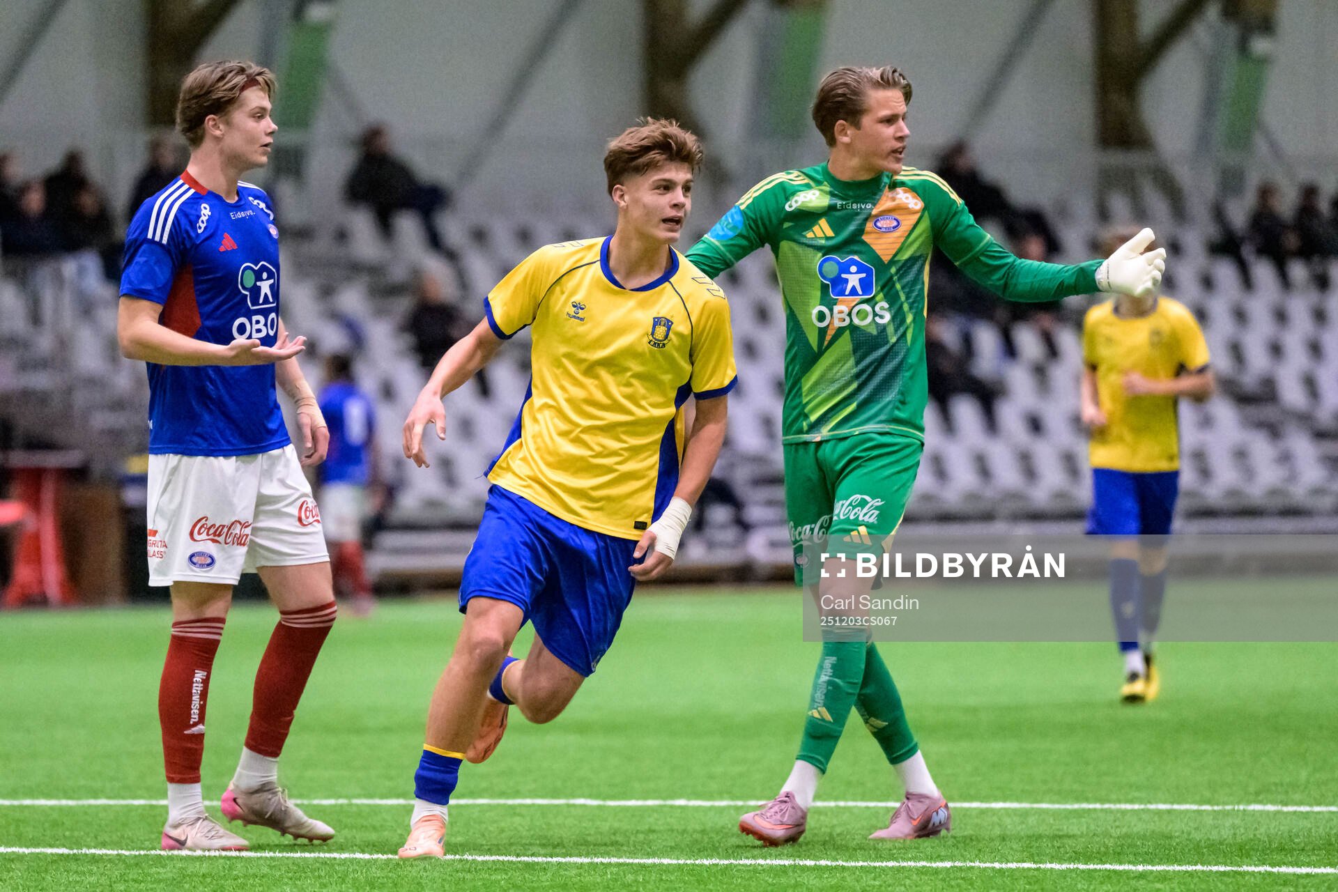 Bröndbys Tobias Ekstrand jublar