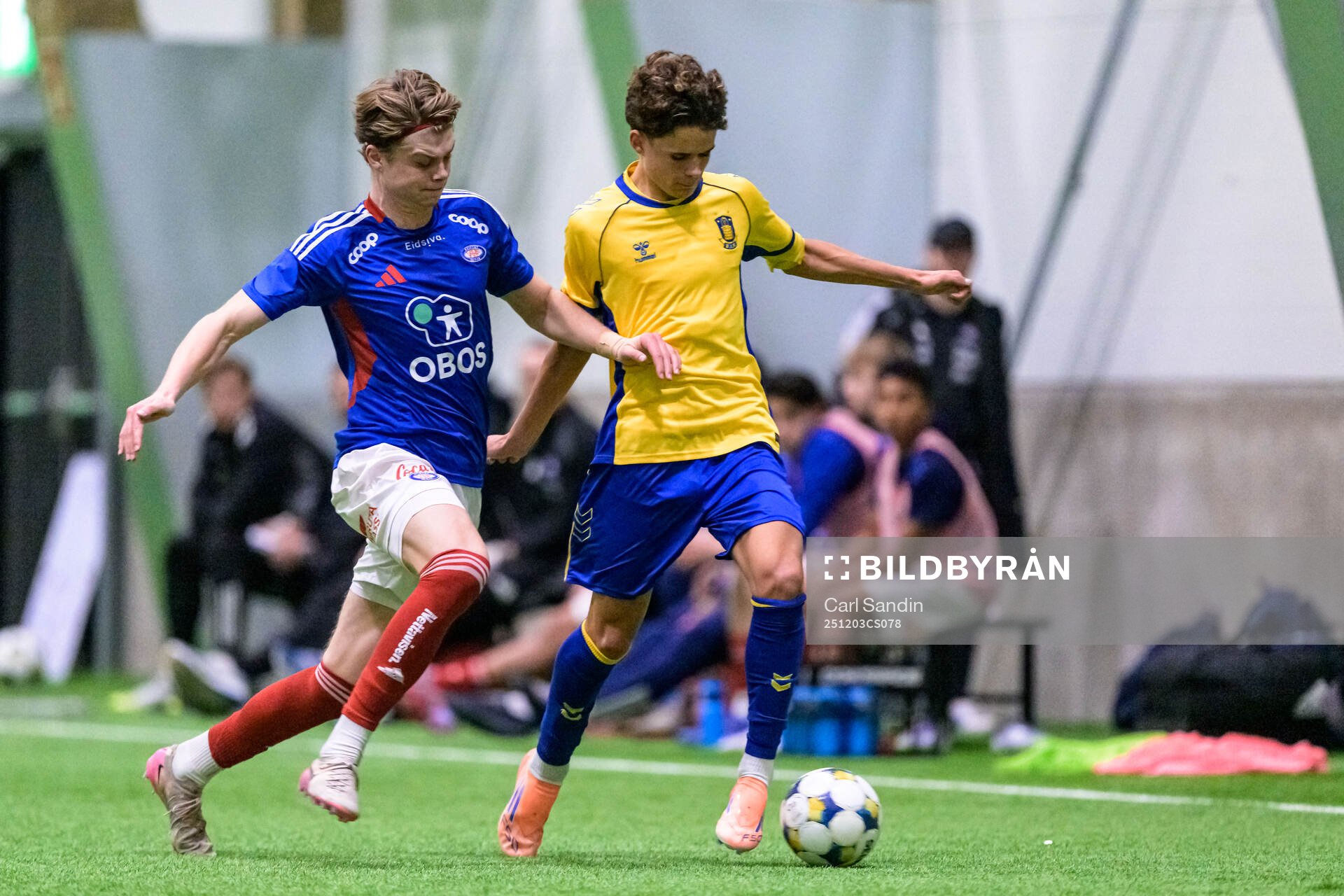 Vålerengas Fredrik Naustvik och Bröndbys Elias Broberg