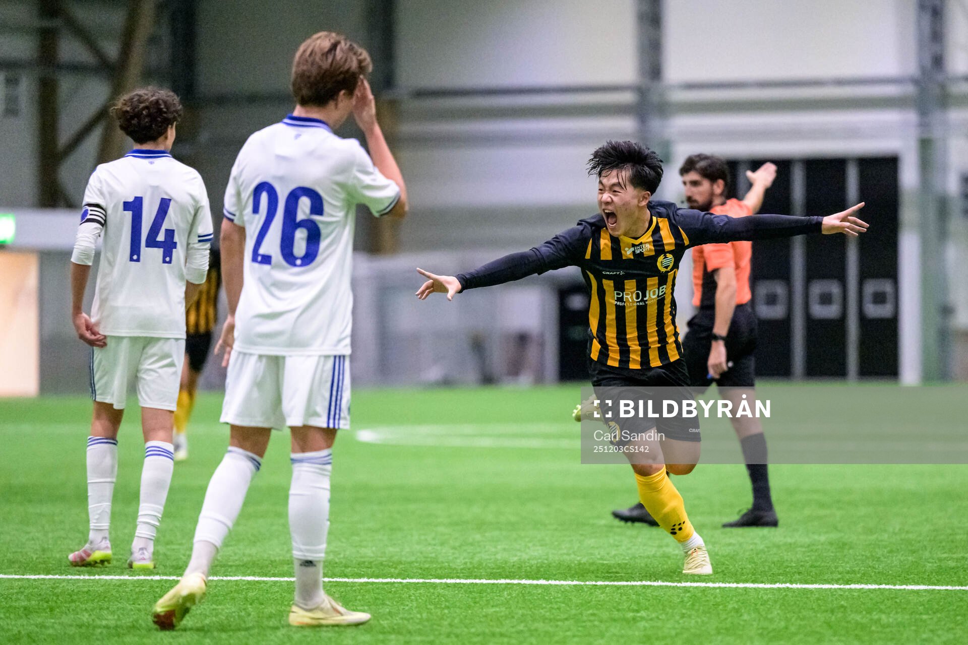 Hammarbys Akira Imamura jublar