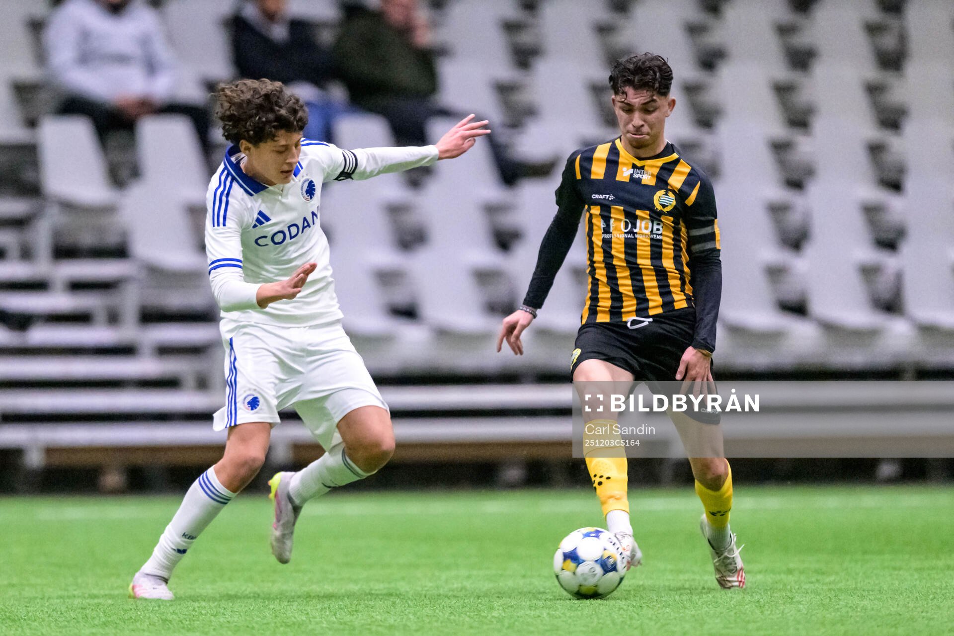 FC Köpenhamns Jamil Koch och Hammarbys Avram Cardoso Da