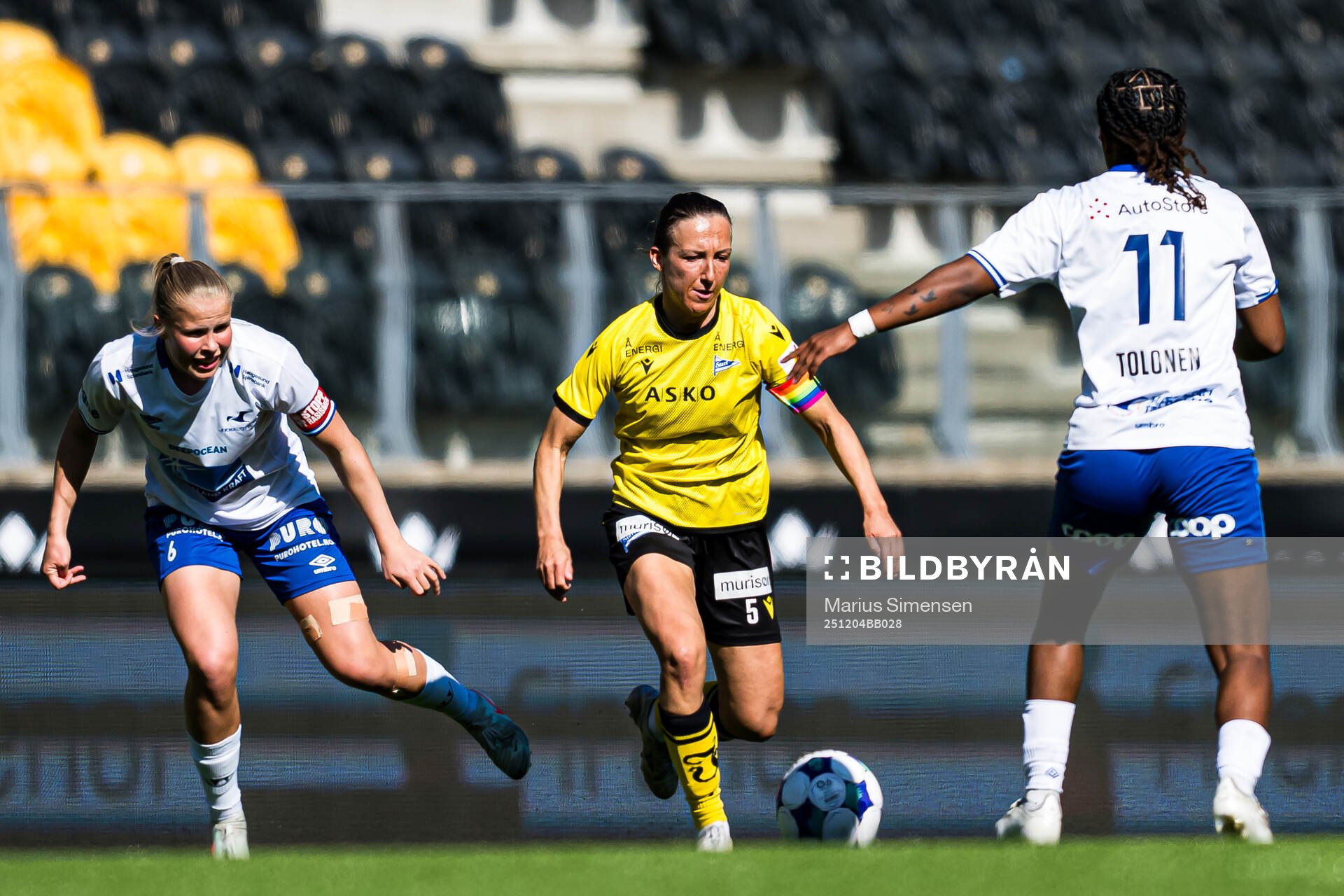 Marie Forsøget Knutsen of Start during the 1. division football match between Start and Haugesund on April 12, 2025 in Kristiansand.
