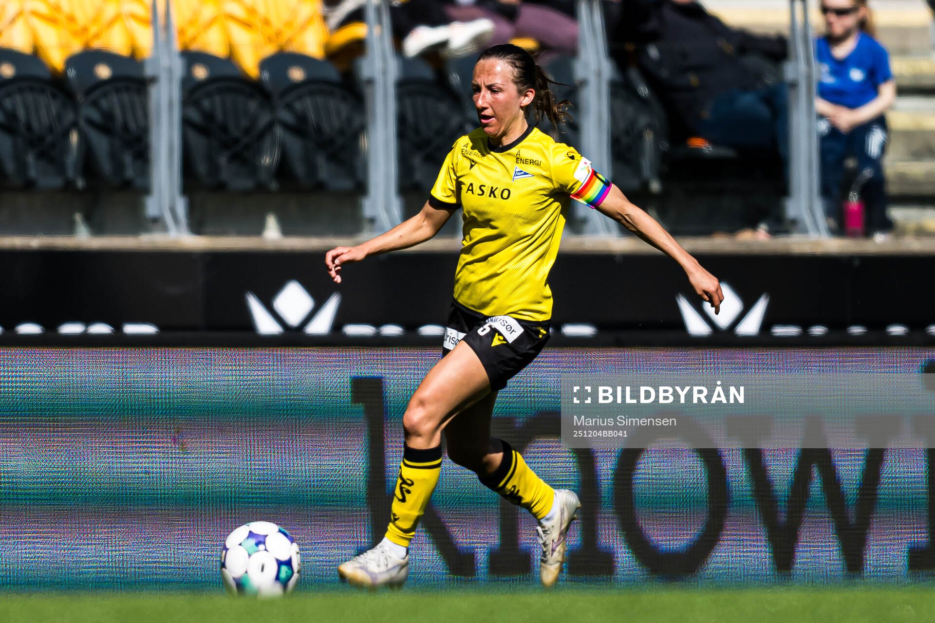 Marie Forsøget Knutsen of Start during the 1. division football match between Start and Haugesund on April 12, 2025 in Kristiansand.
