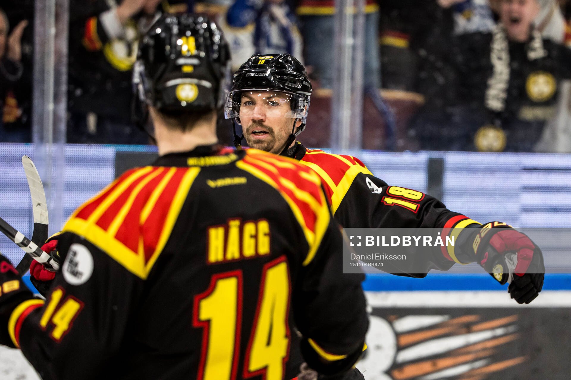Brynäs Anton Rödin jublar