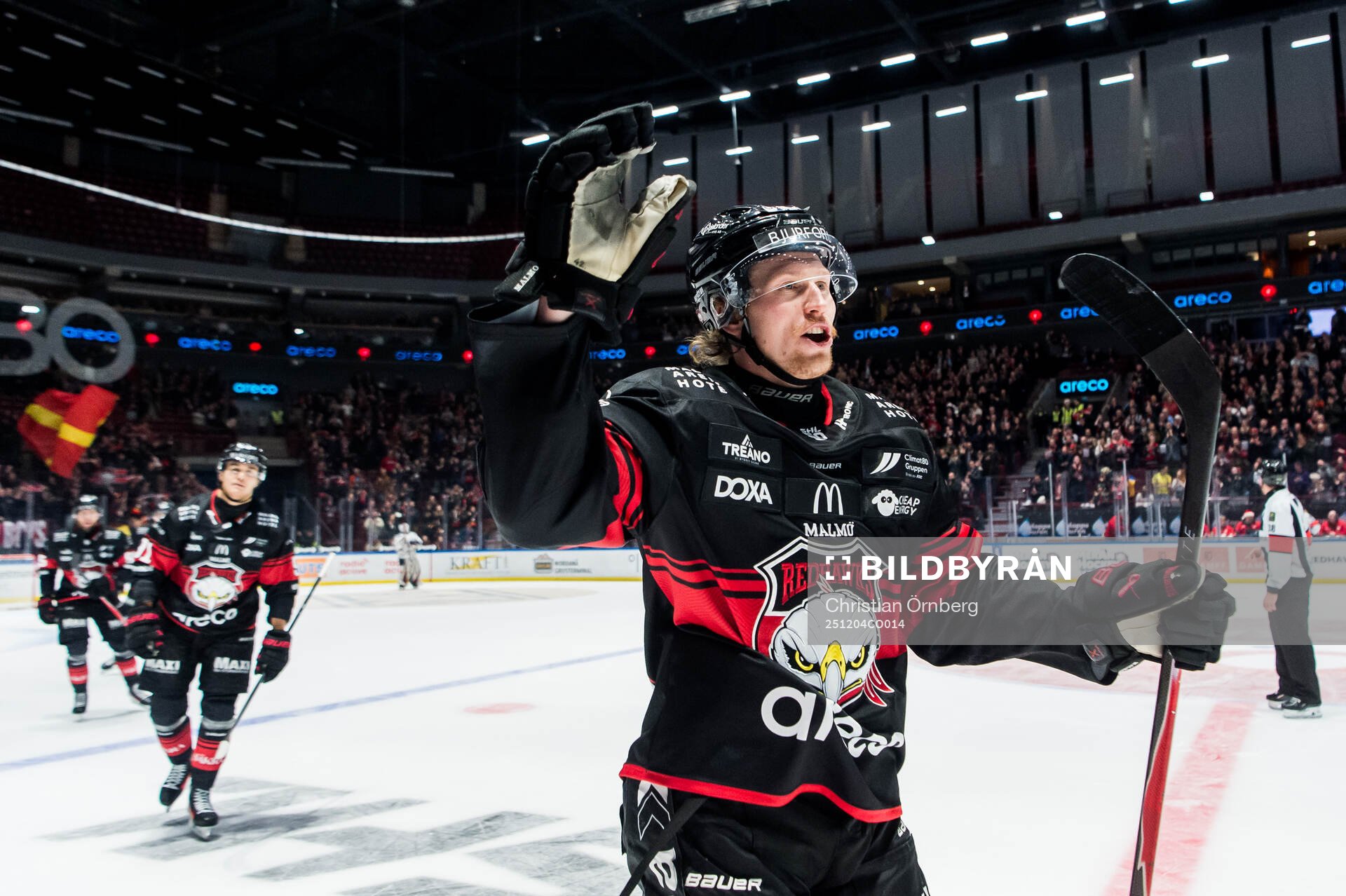 Malmö Redhawks Robin Salo jublar