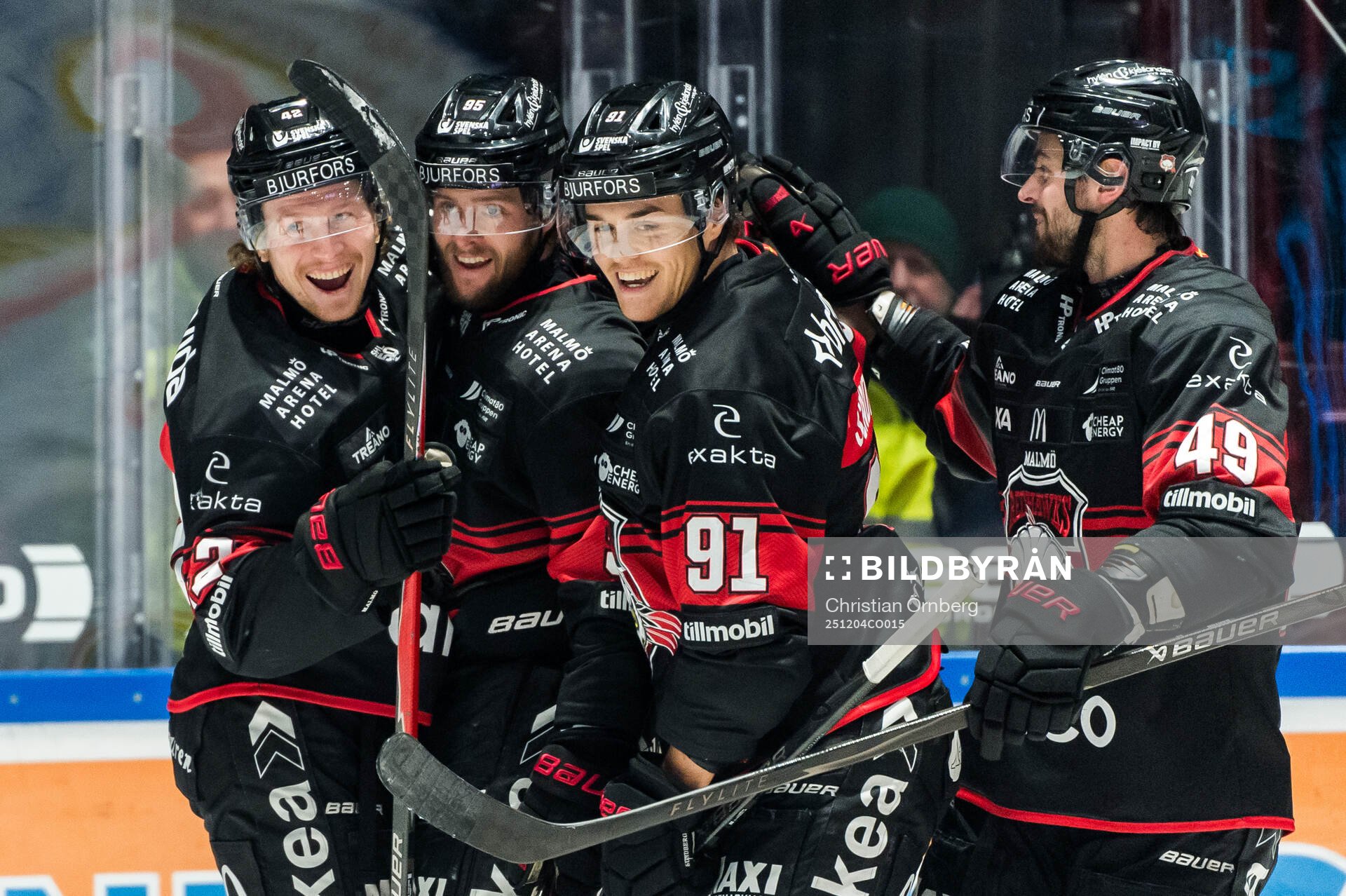 Malmö Redhawks Robin Salo jublar