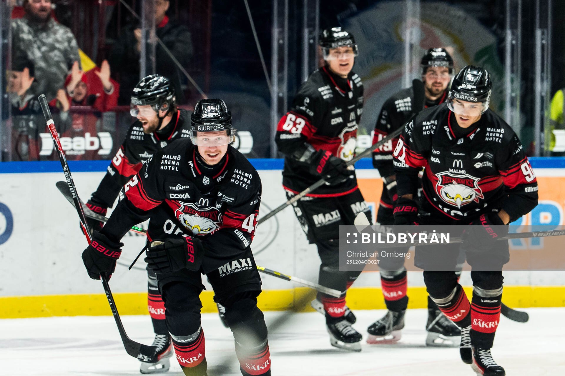 Malmö Redhawks Robin Salo jublar