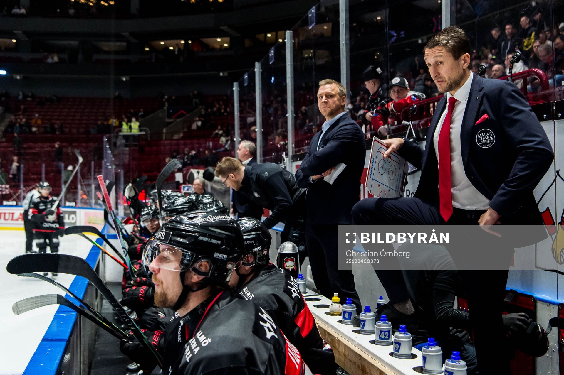 Malmö Redhawks assisterande tränare Bert Robertsson och