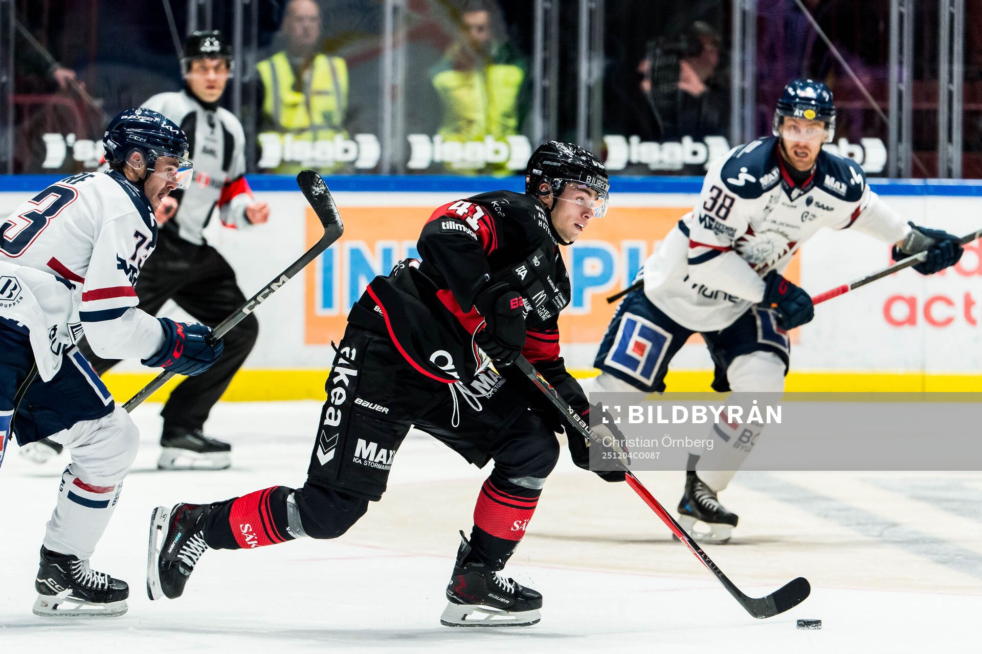 Malmö Redhawks Isac Born och Linköpings Nicholas Shore