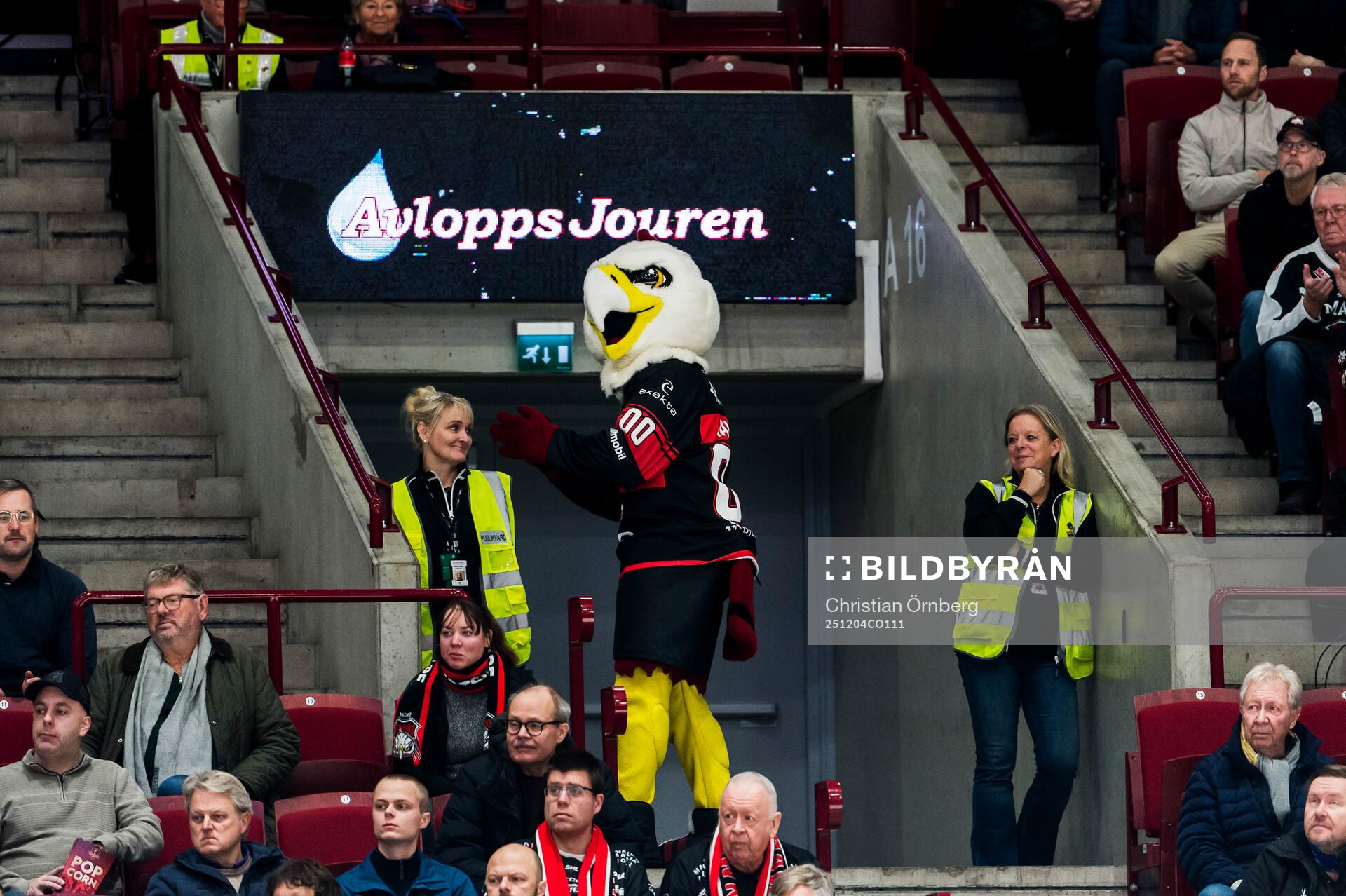 Malmö Redhawks maskot Hawkan