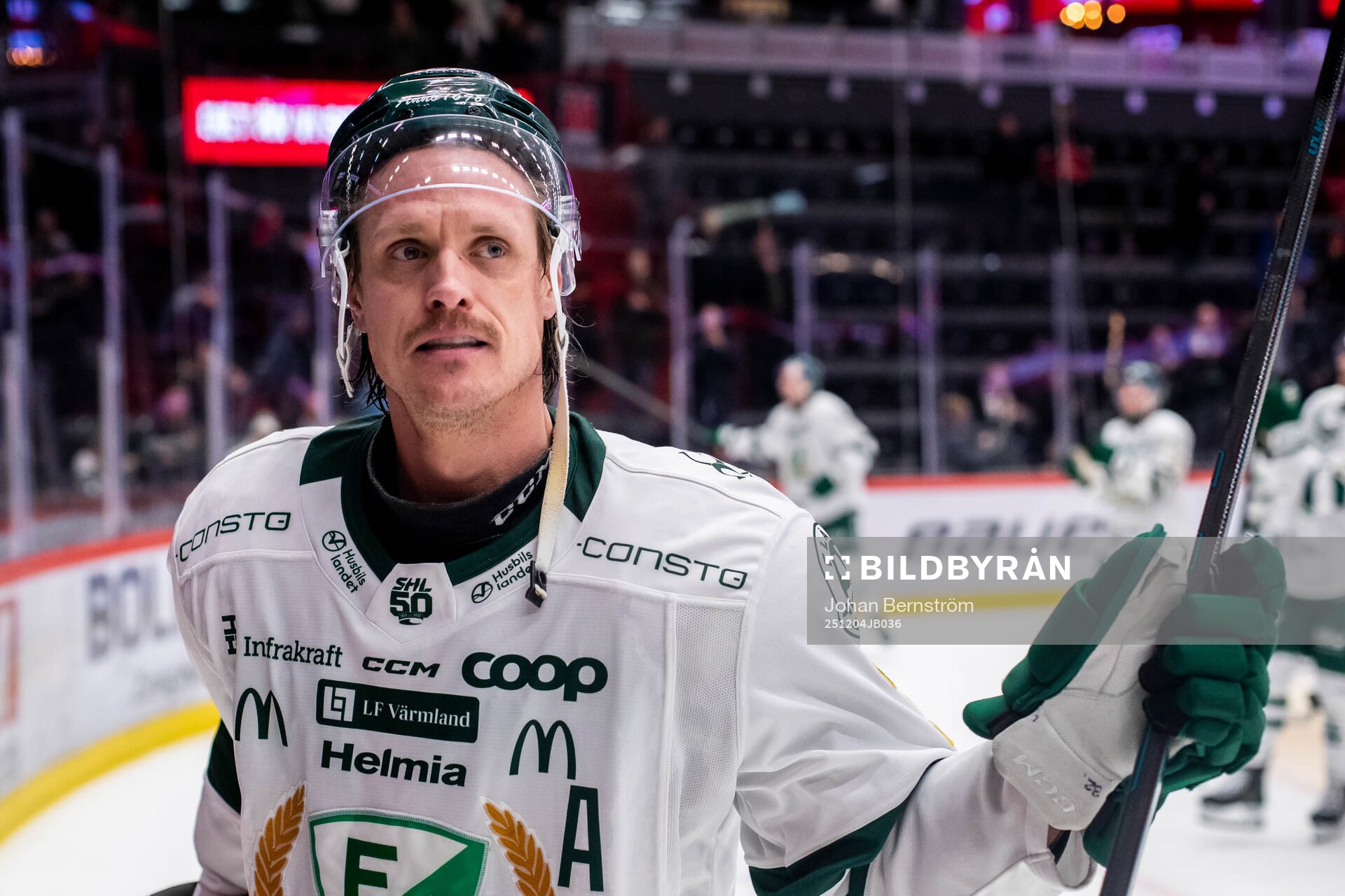 Färjestads Magnus Nygren jublar