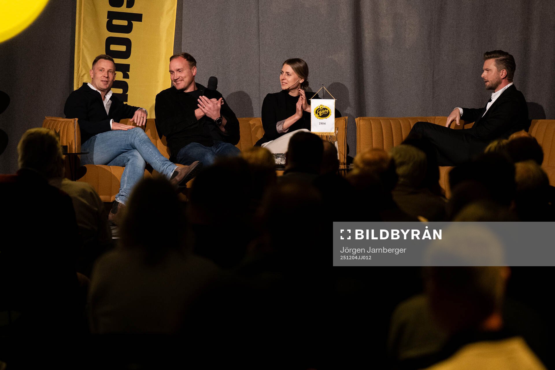 Andreas Klarström, Tobias Edenvik och Jenny Holm i