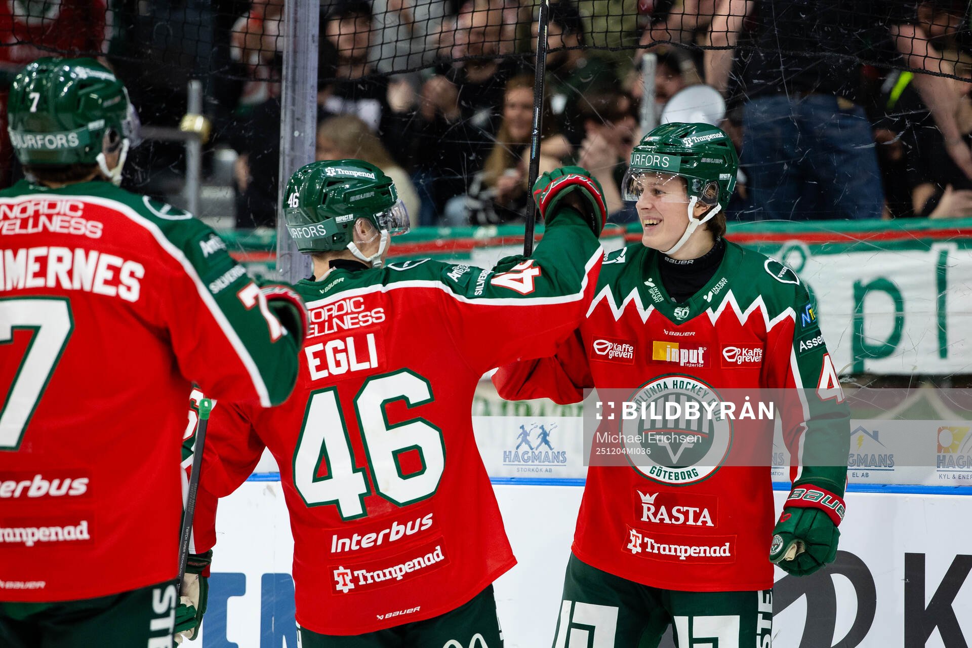 Frölundas Ivar Stenberg jublar