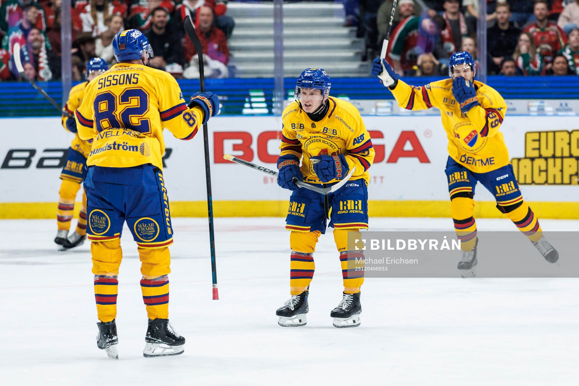 Djurgårdens Joseph Snively jublar