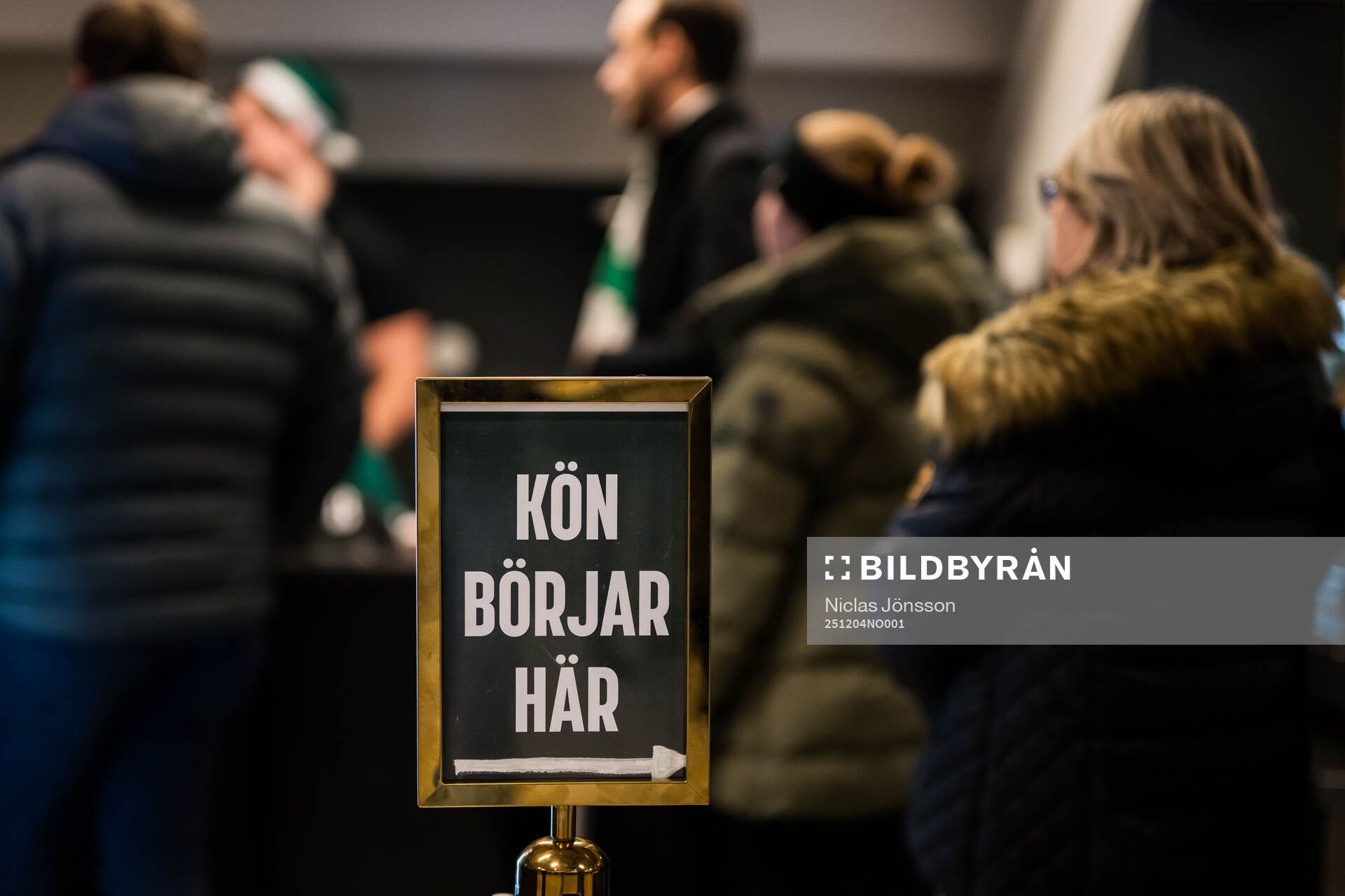 Skylt med ”Kön Börjar Här”