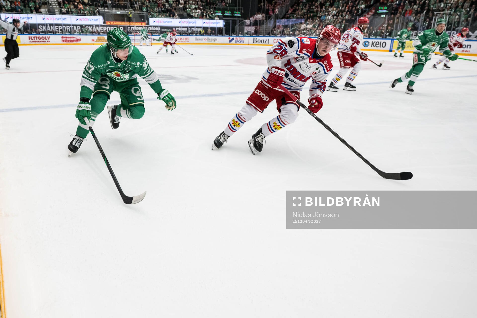 Rögles Albin Sundsvik och Timrås Simon Forsmark