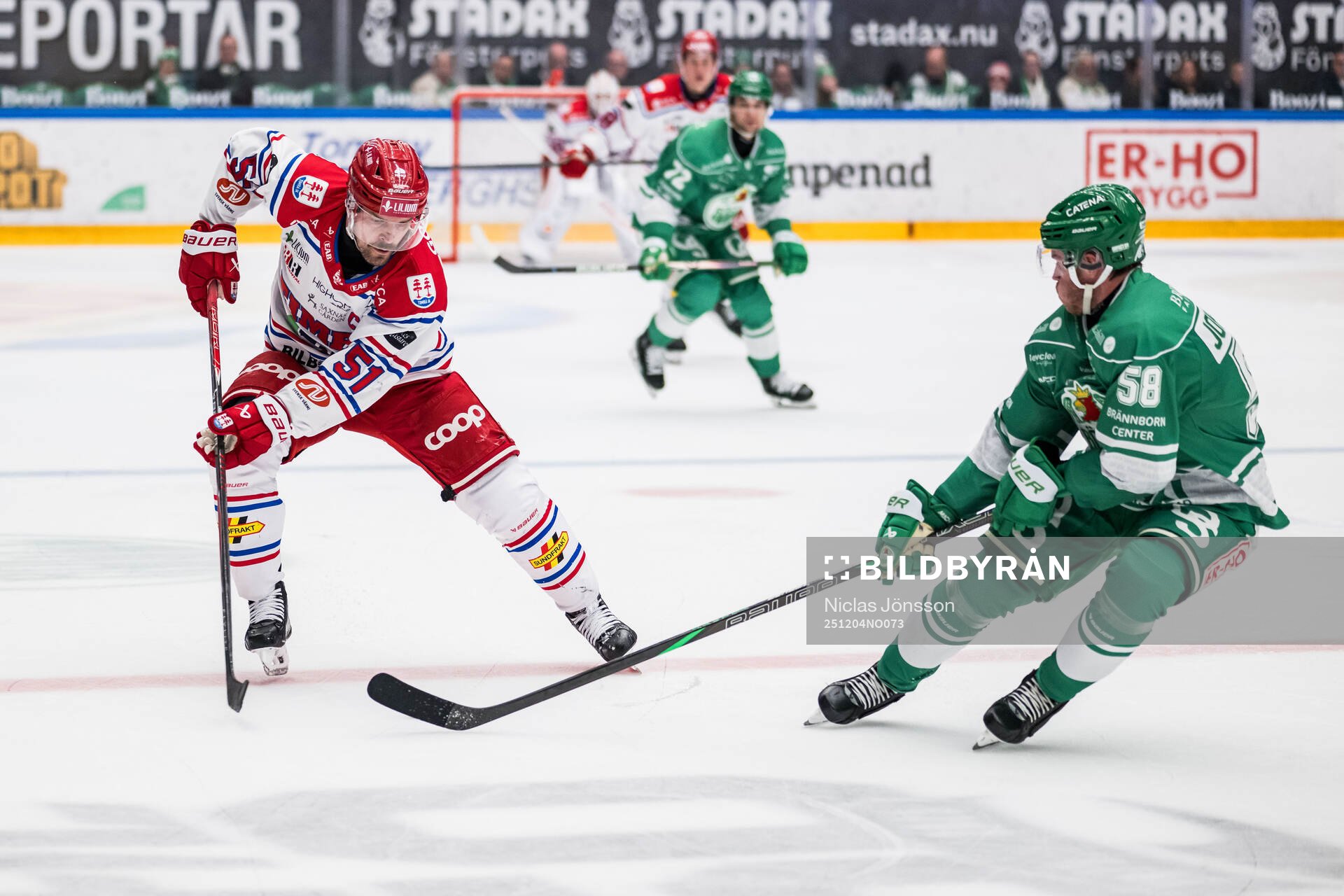 Timrås Anton Lander och Rögles Filip Johansson