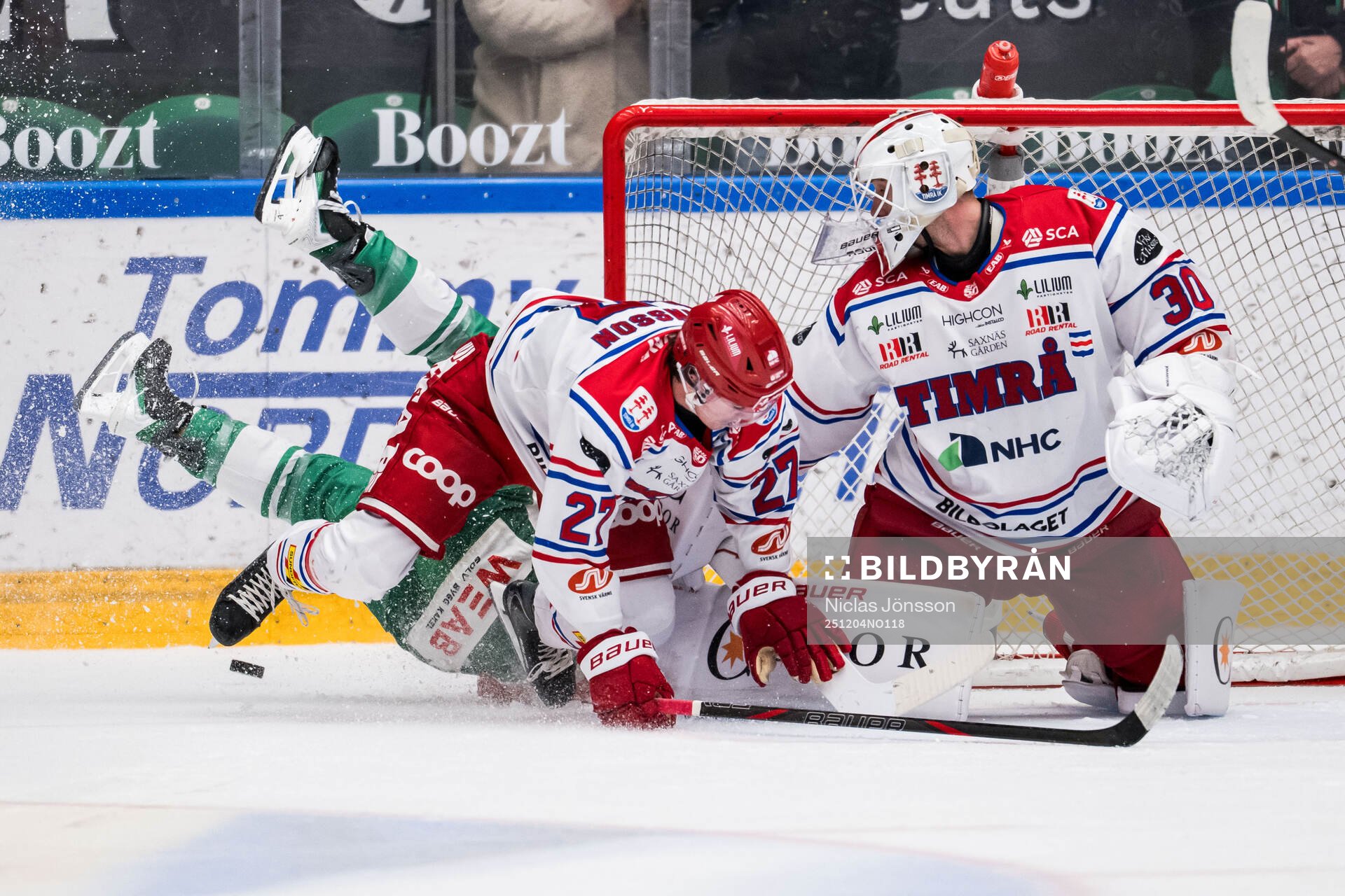 Rögles Karson Kuhlman och Timrås Ludvig Levinsson och
