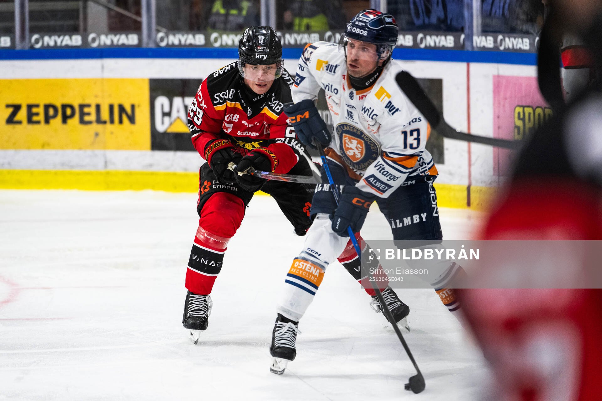 Luleås Erik Gustafsson och Växjös Dylan Mclaughlin