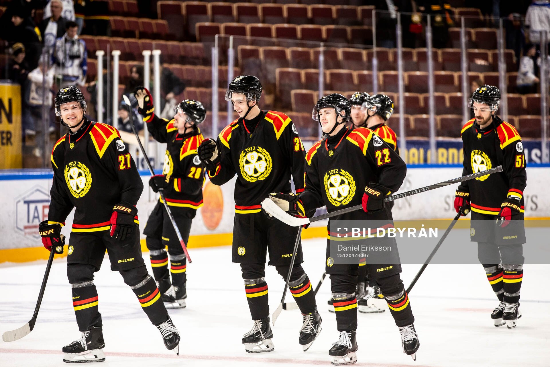 Brynäs spelarna jublar