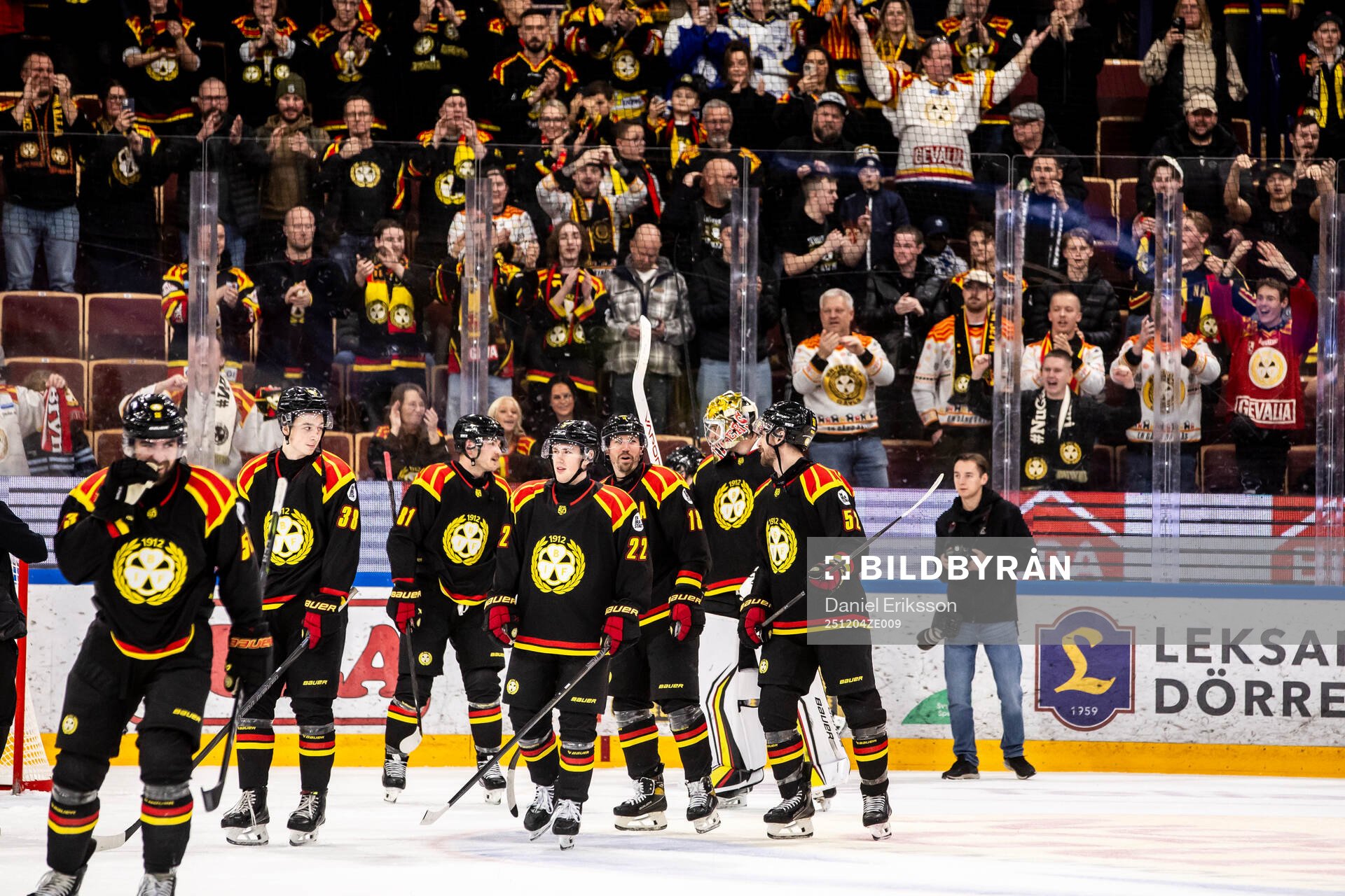 Brynäs spelarna jublar