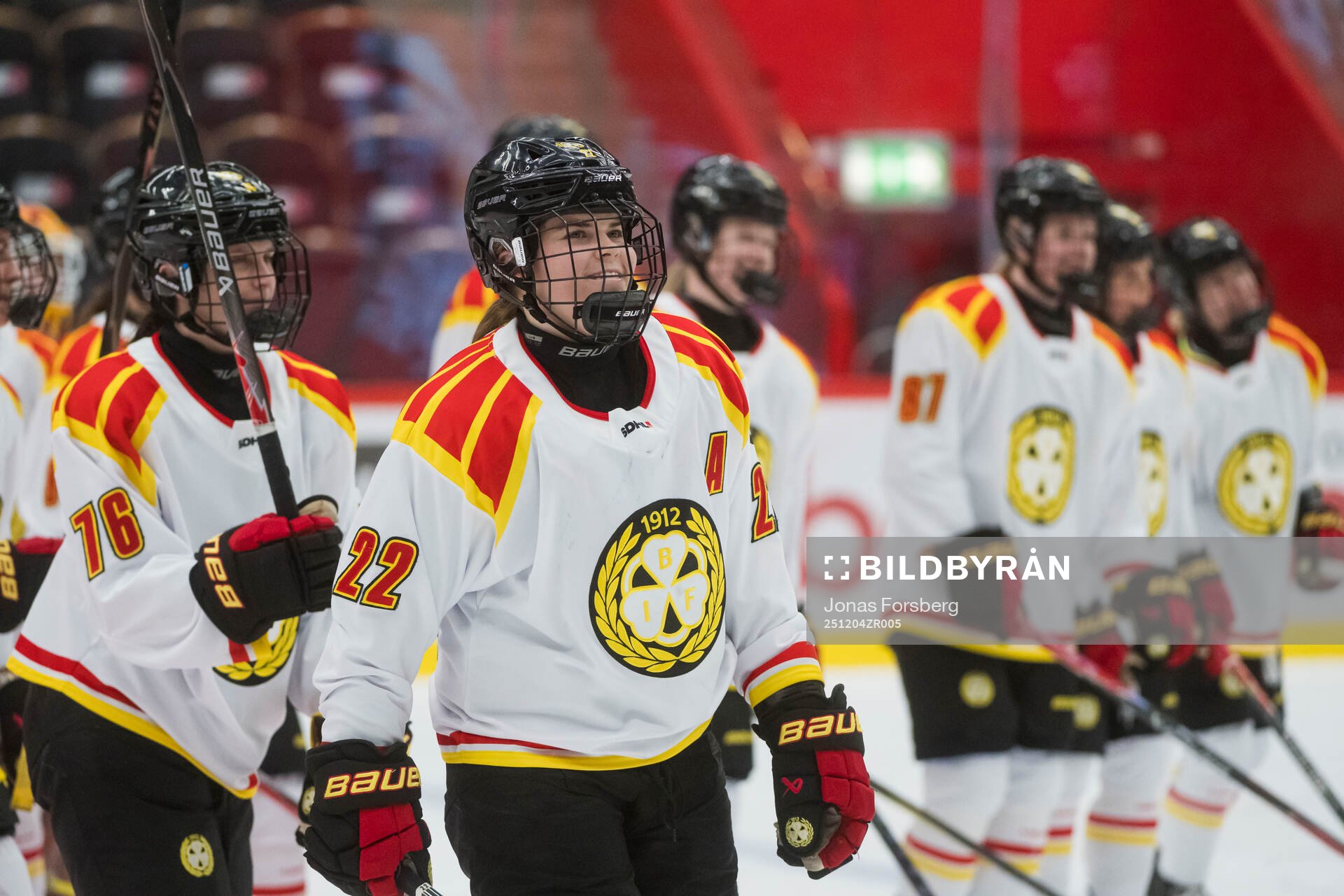 Brynäs Hanna Thuvik jublar