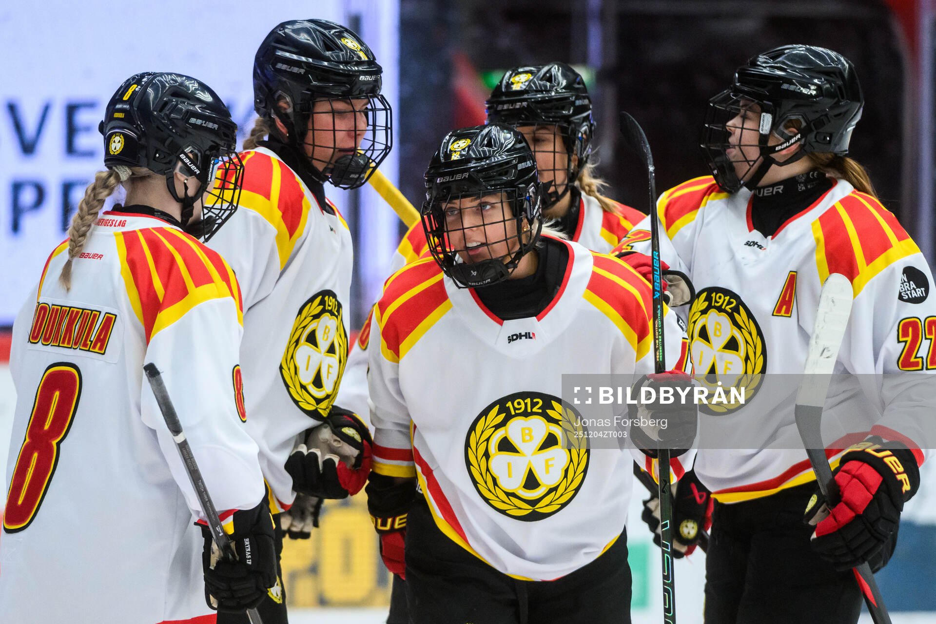 Brynäs Mina Waxin jublar