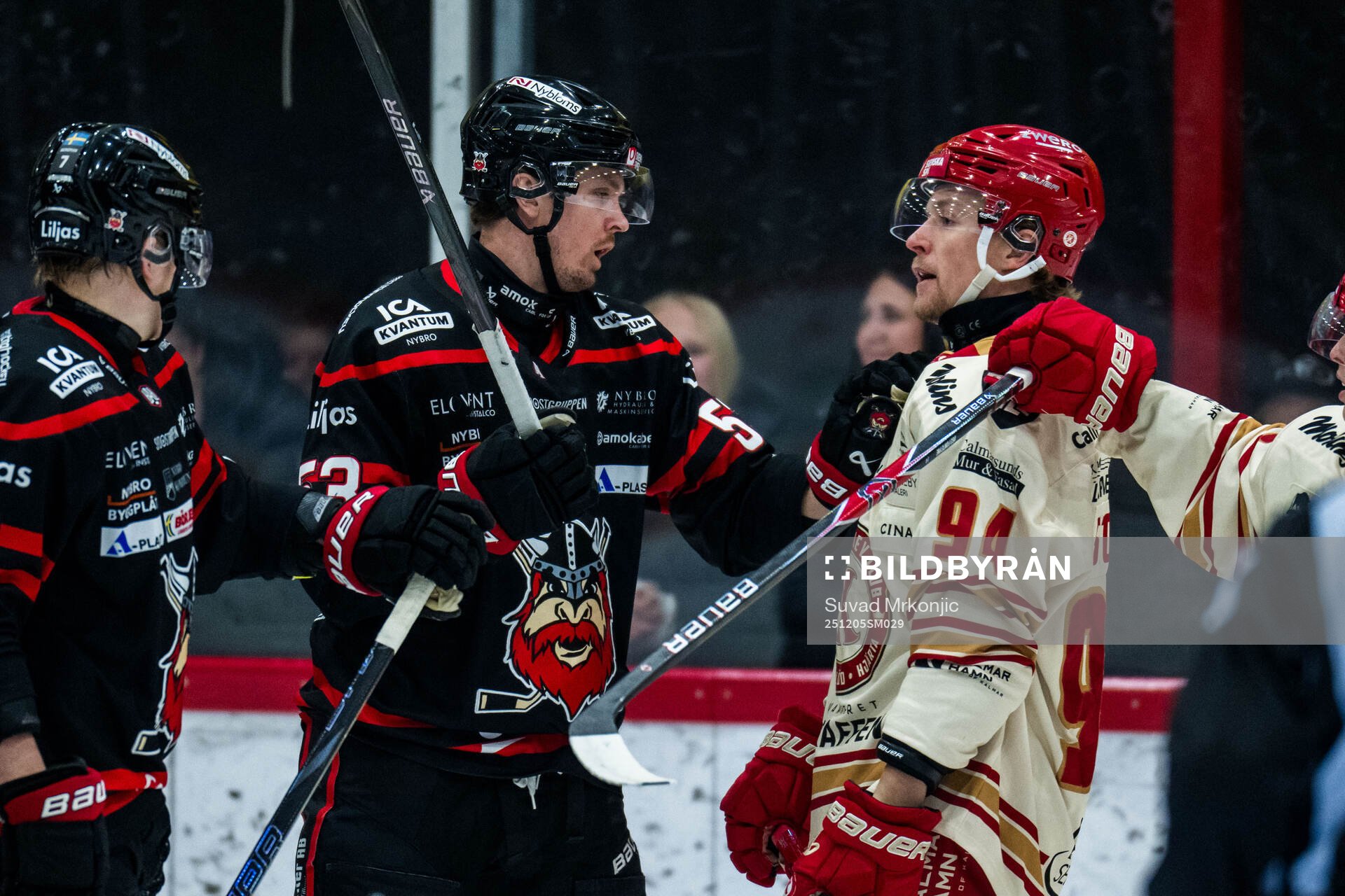 Nybros Jesper Mångs och Kalmars Albin Storm