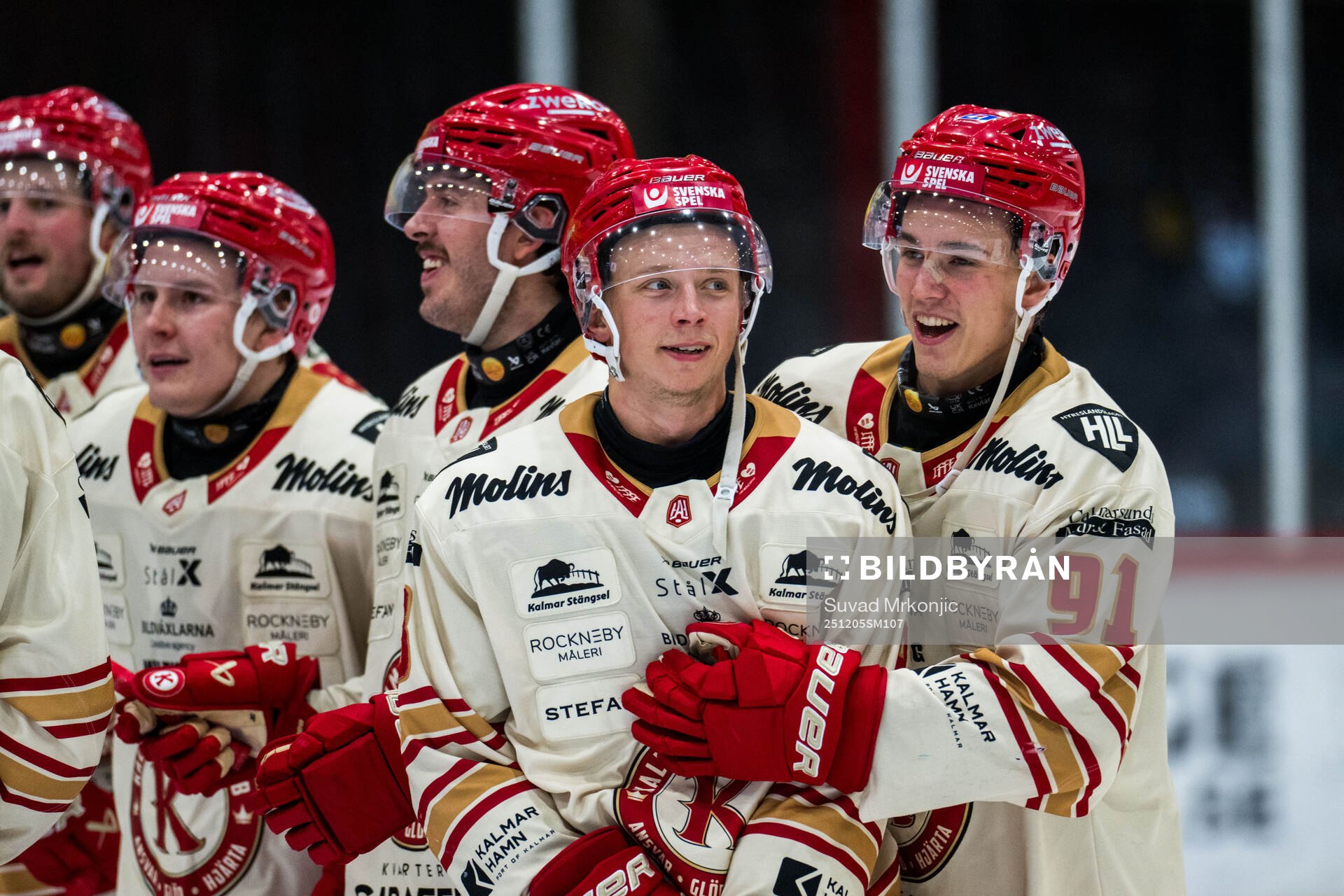 Kalmars Samuel Jonsson och Arvid Westlin jublar