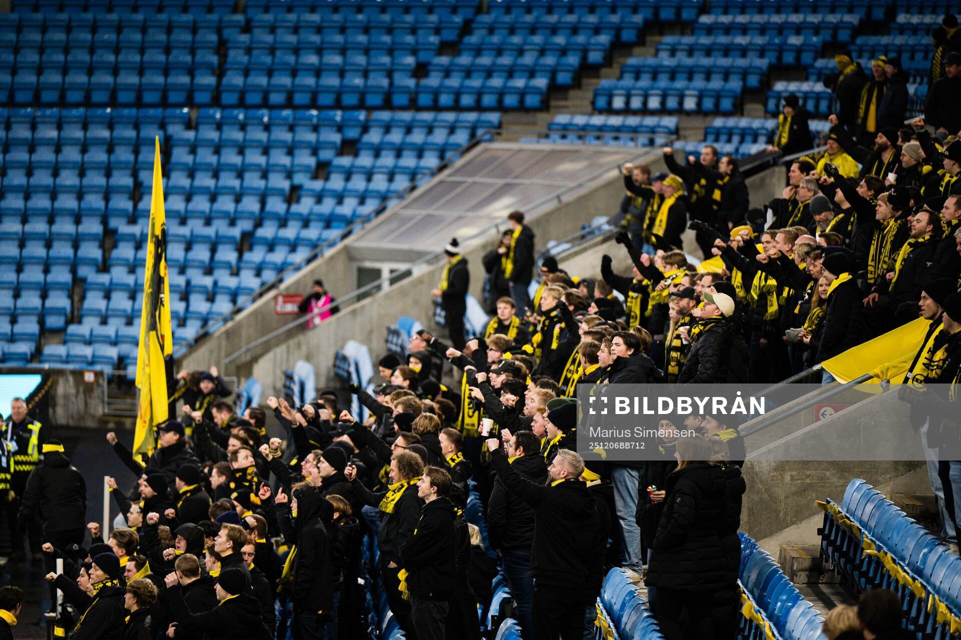 Spectators in the stands