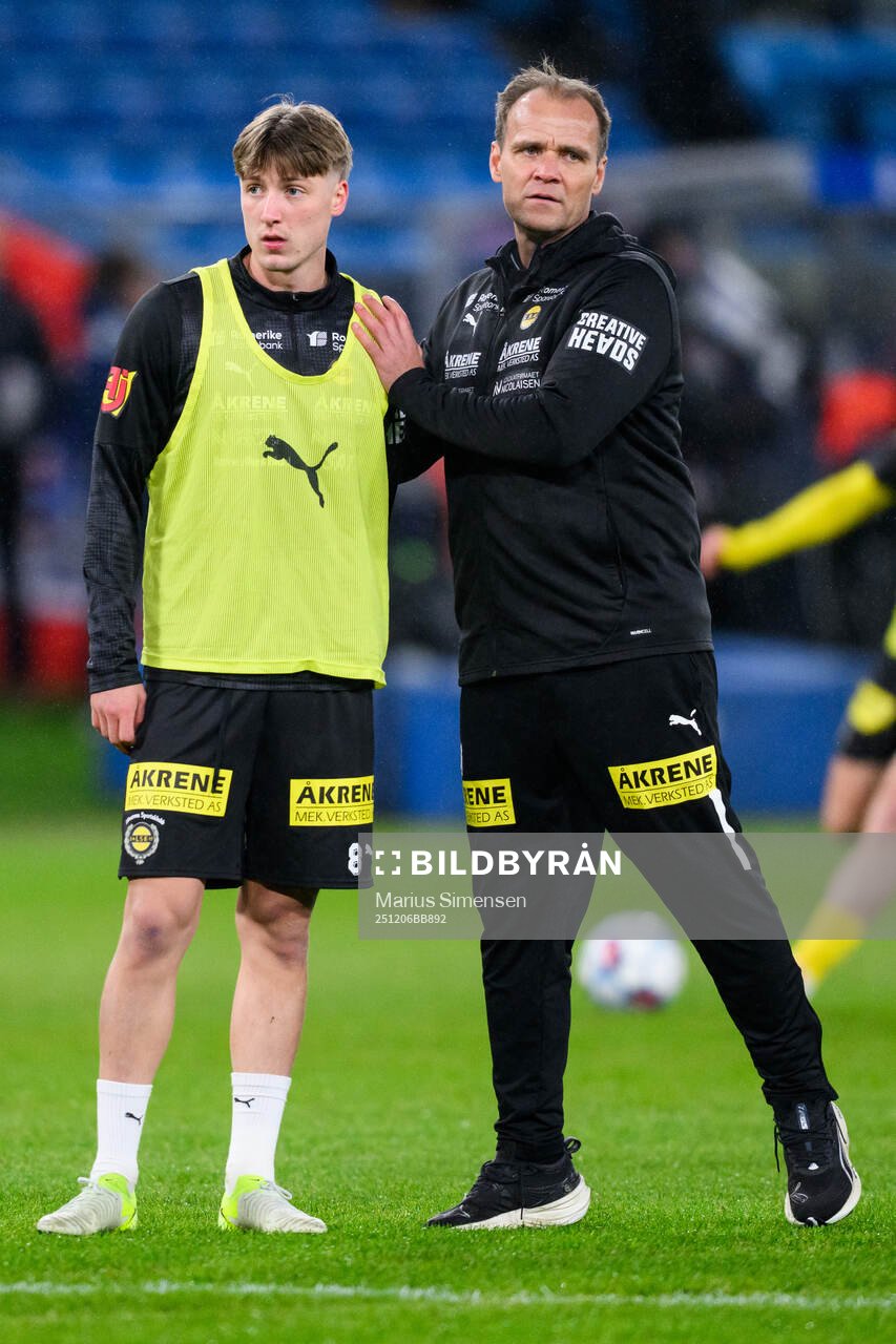Markus Seehusen Karlsbakk and Head coach Hans Erik