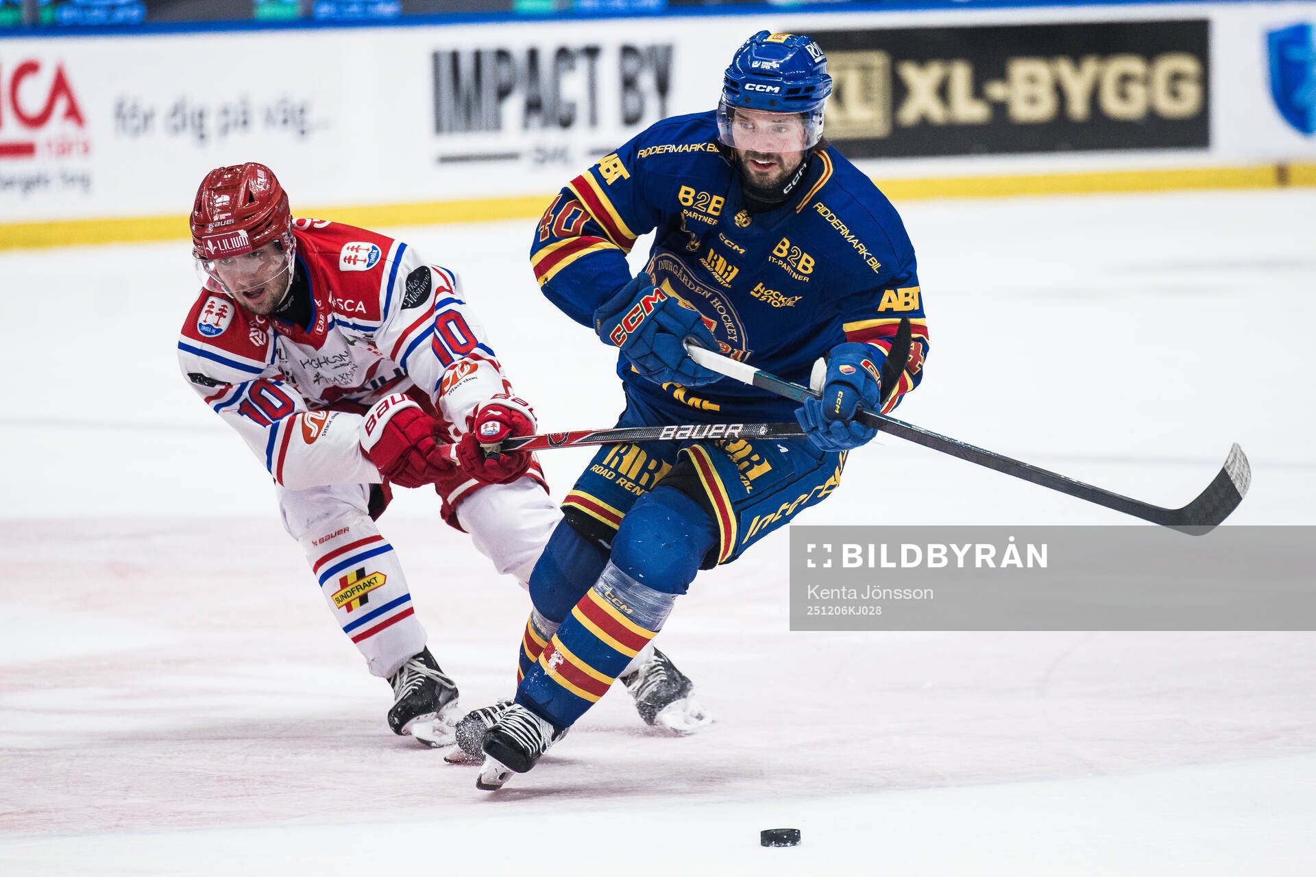 Timrås David Lilja och Djurgårdens Jacob Josefson