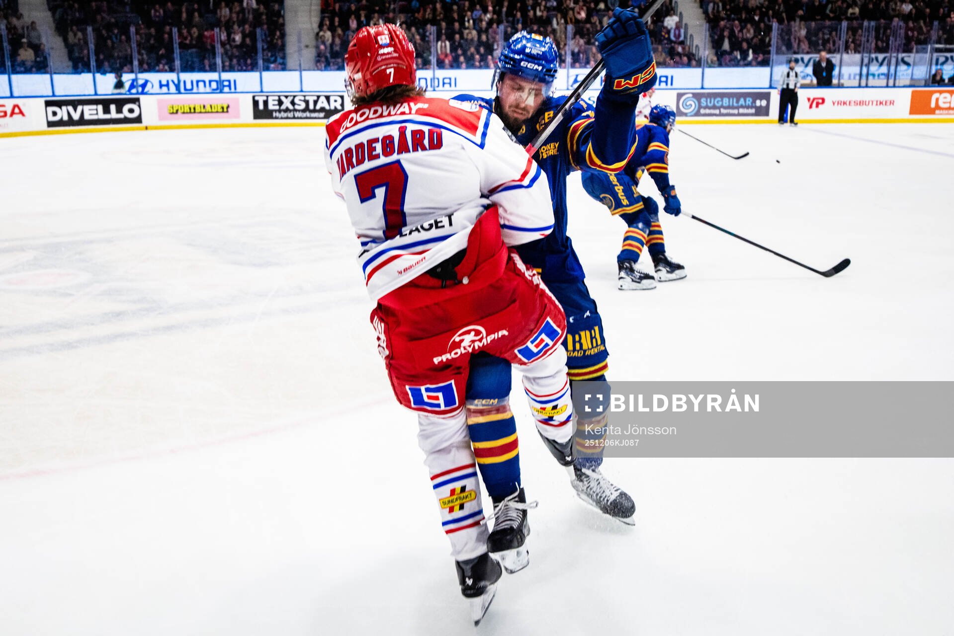 Timrås Marcus Hardegård och Djurgårdens Albin Grewe