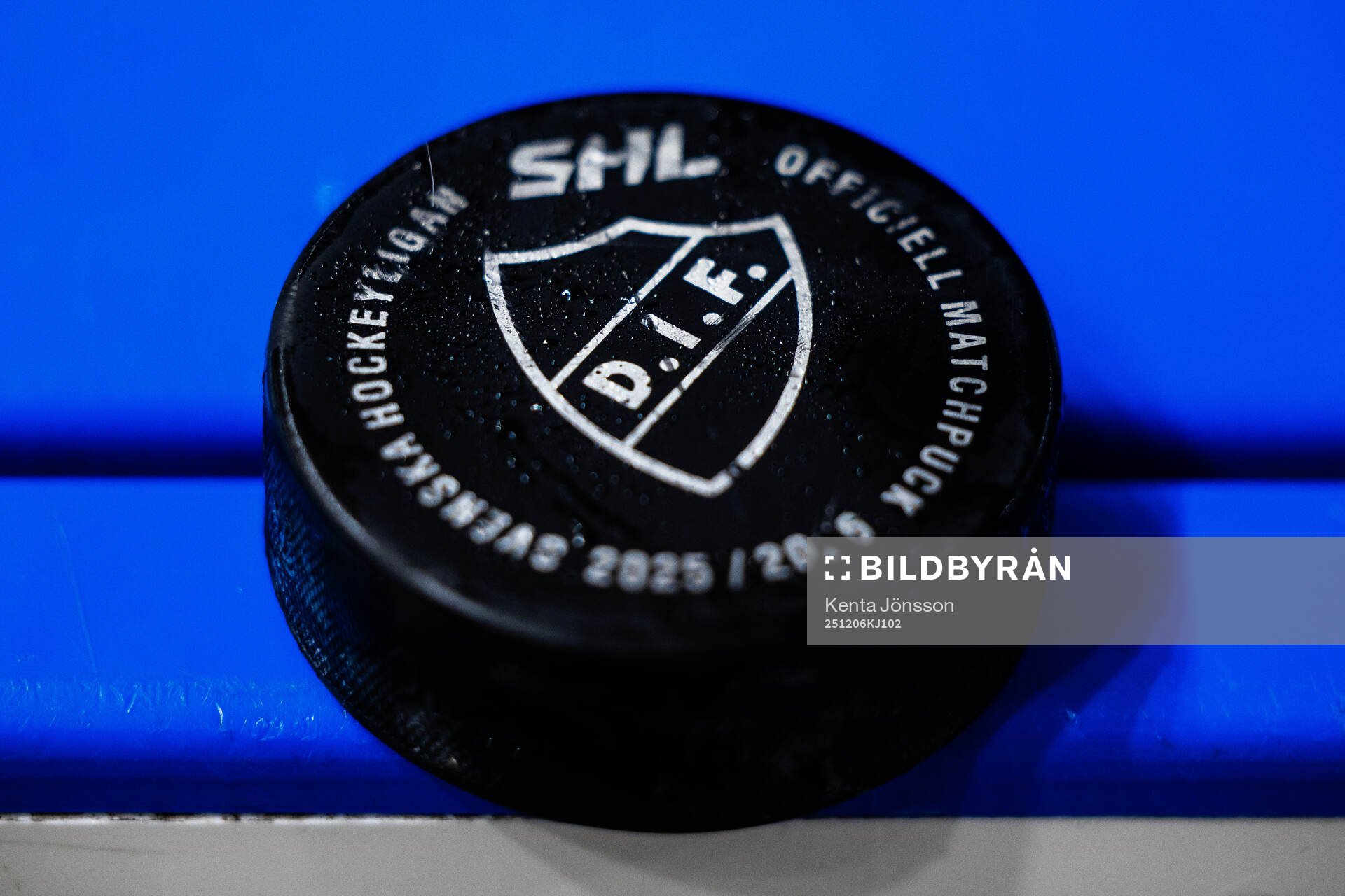 Djurgårdens klubbmärke på en puck