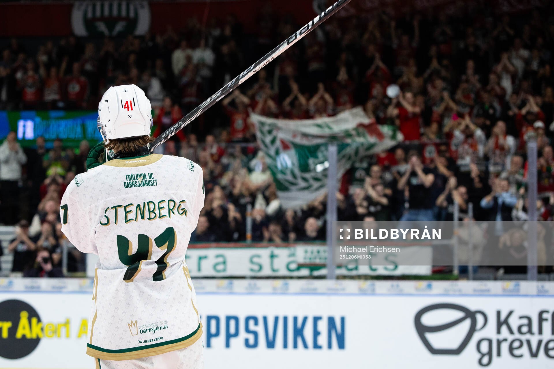 Frölundas Ivar Stenberg hyllas av publiken