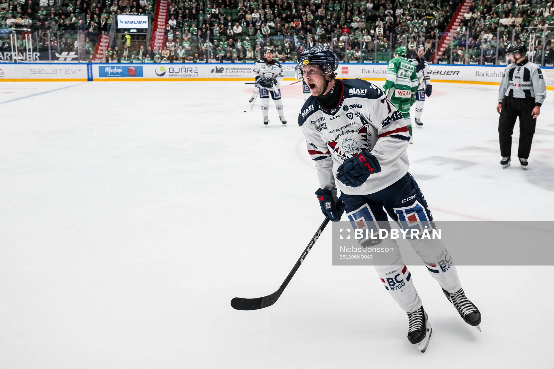 Linköpings Fredrik Karlström jublar