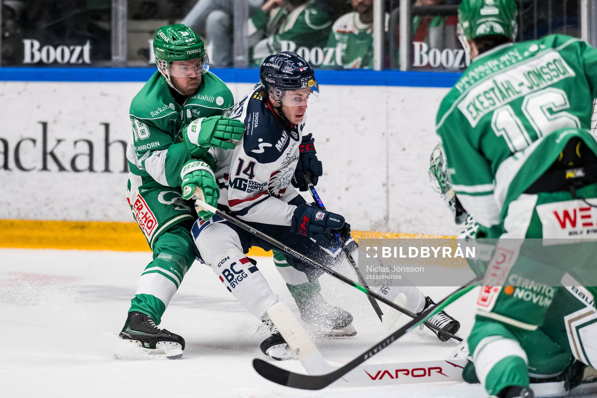 Rögles Filip Johansson och Linköpings Loke Krantz