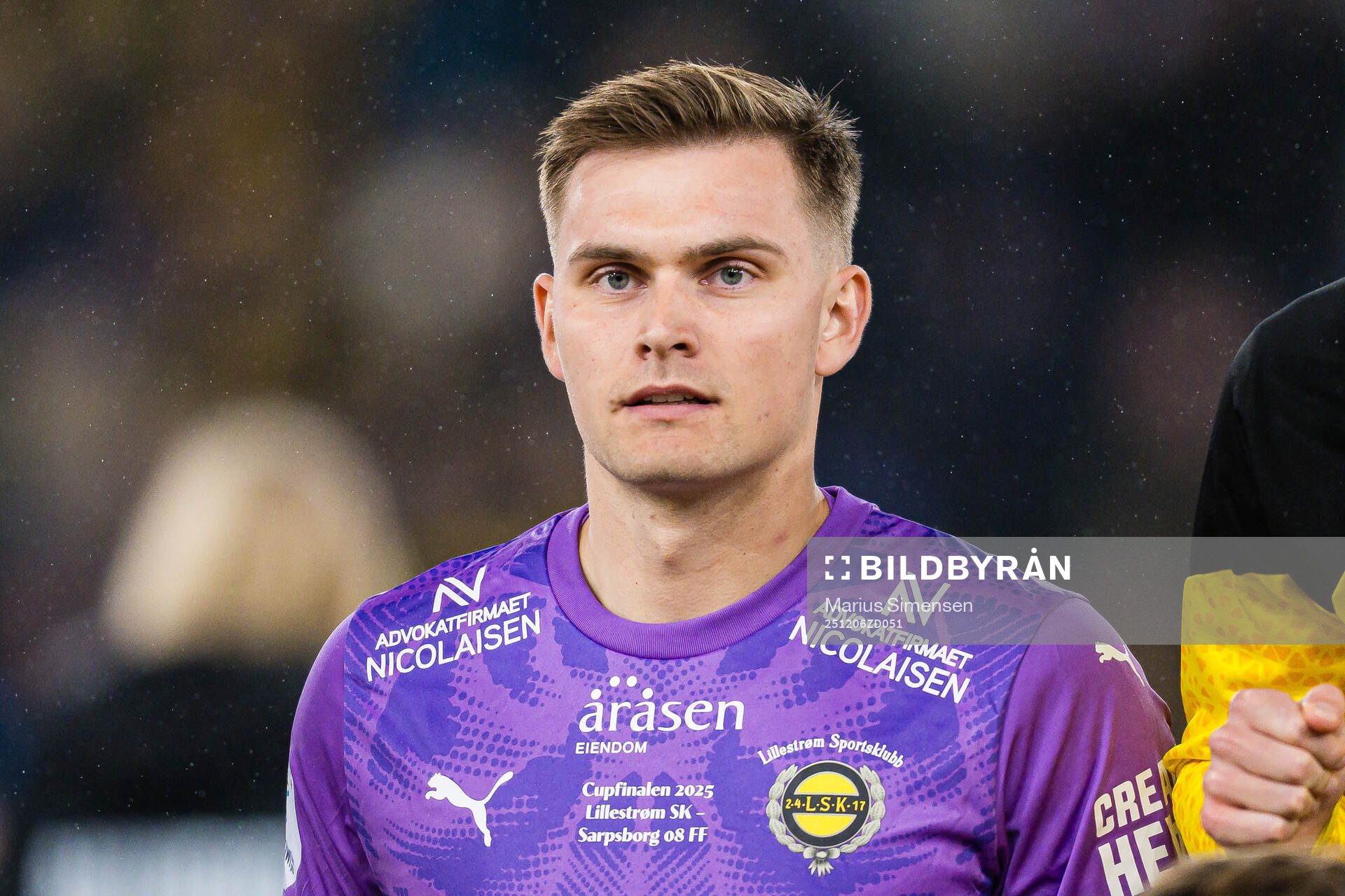 Goalkeeper Mads Hedenstad Christiansen of Lillestrøm