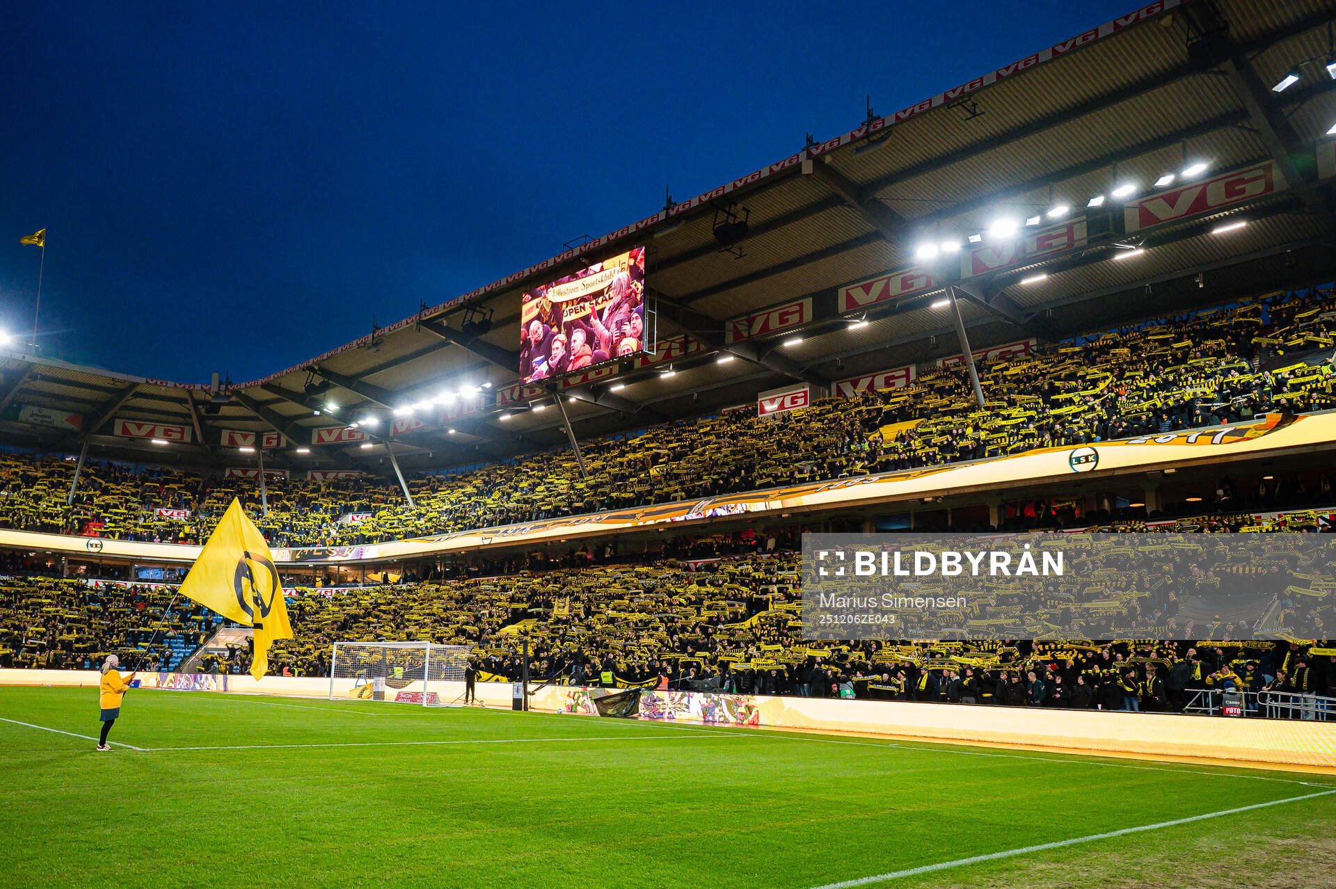 Spectators in the stands
