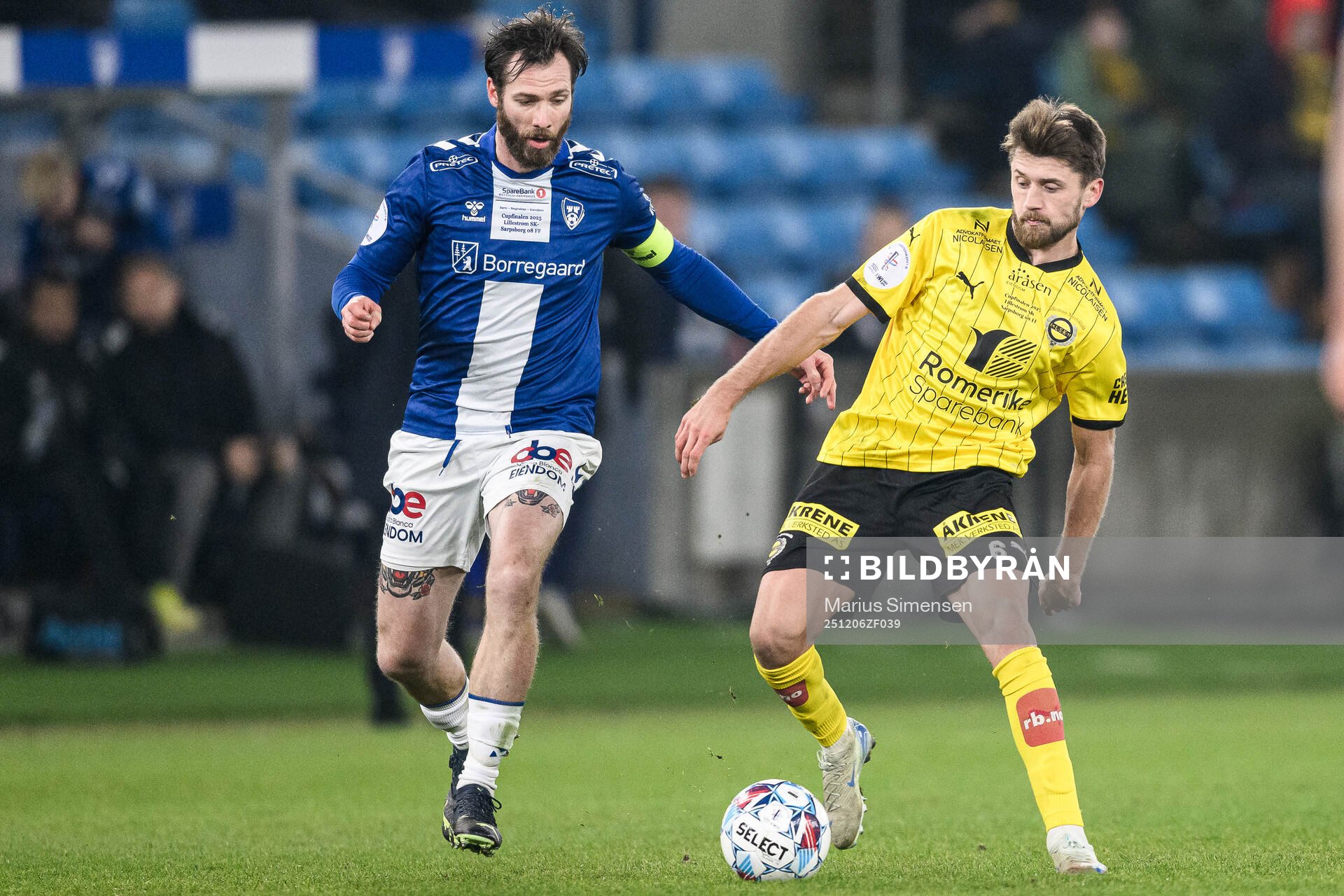 Jo Inge Berget of Sarpsborg 08 and Vebjørn Hoff of