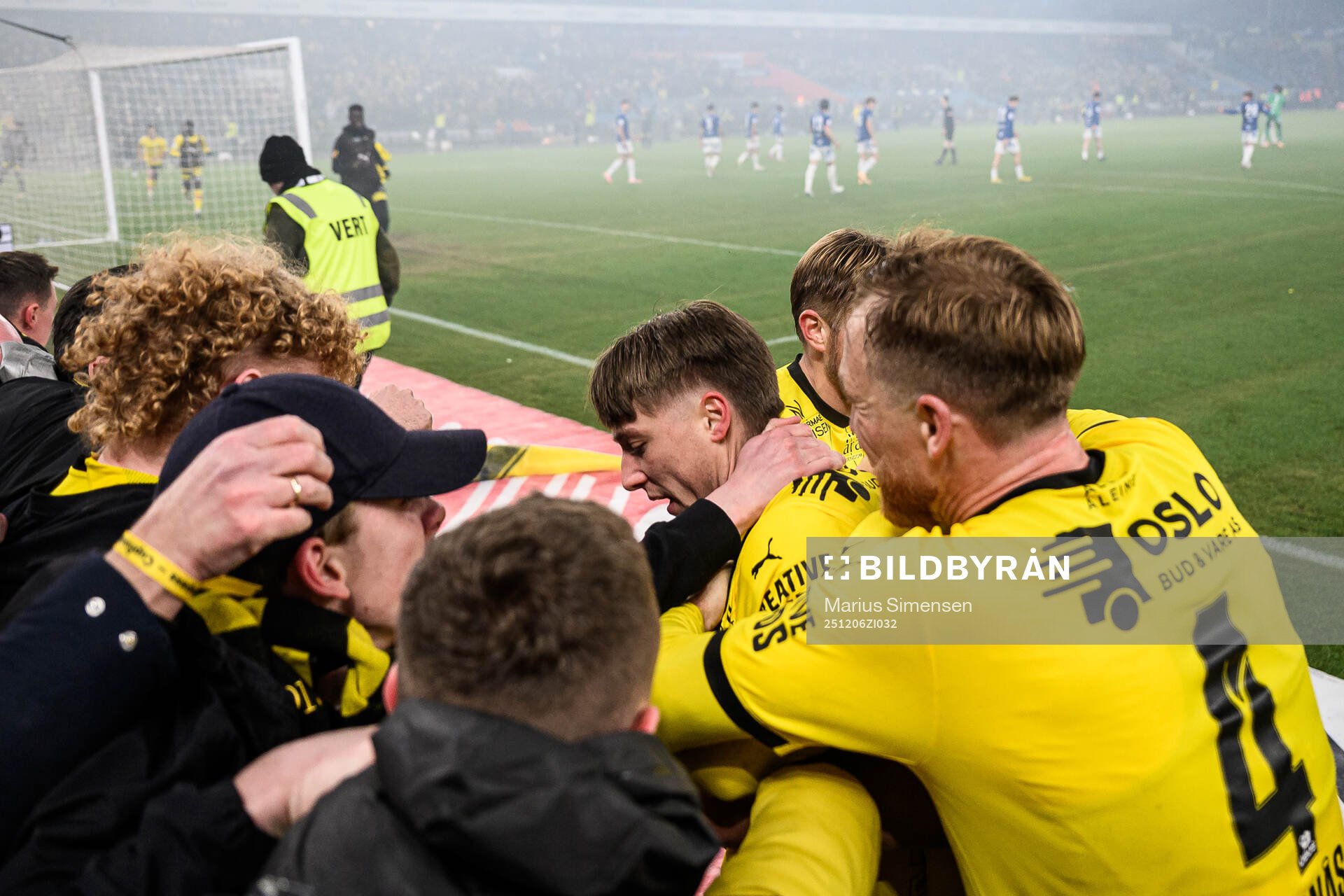 Markus Seehusen Karlsbakk of Lillestrøm celebrates