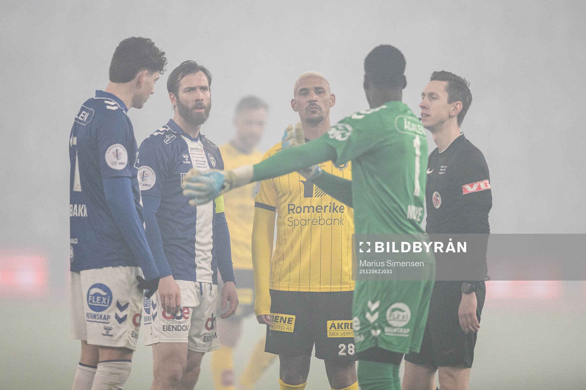 Jo Inge Berget of Sarpsborg 08 and Ruben Gabrielsen of
