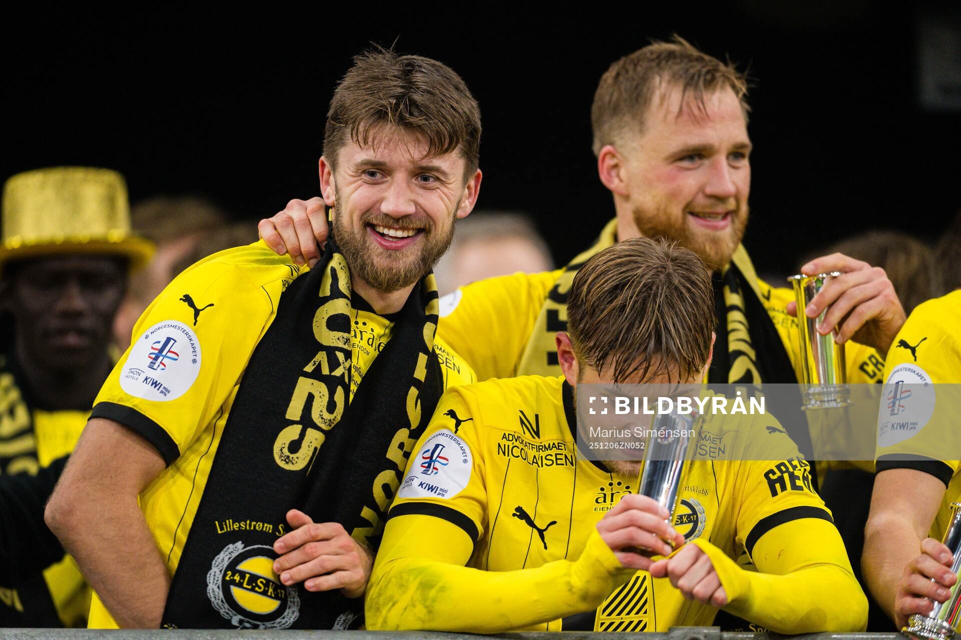 Vebjørn Hoff of Lillestrøm celebrates