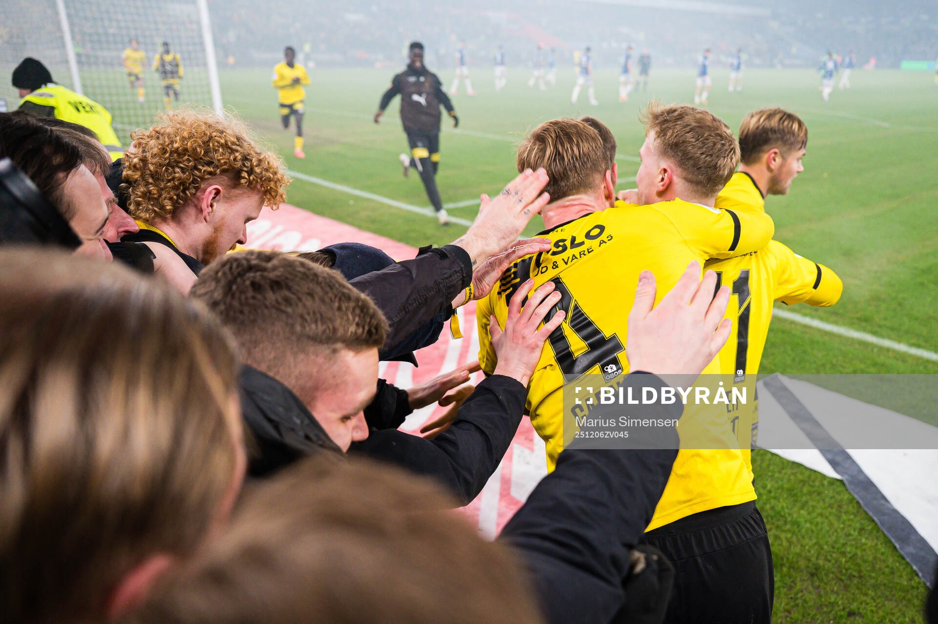 Markus Seehusen Karlsbakk of Lillestrøm celebrates