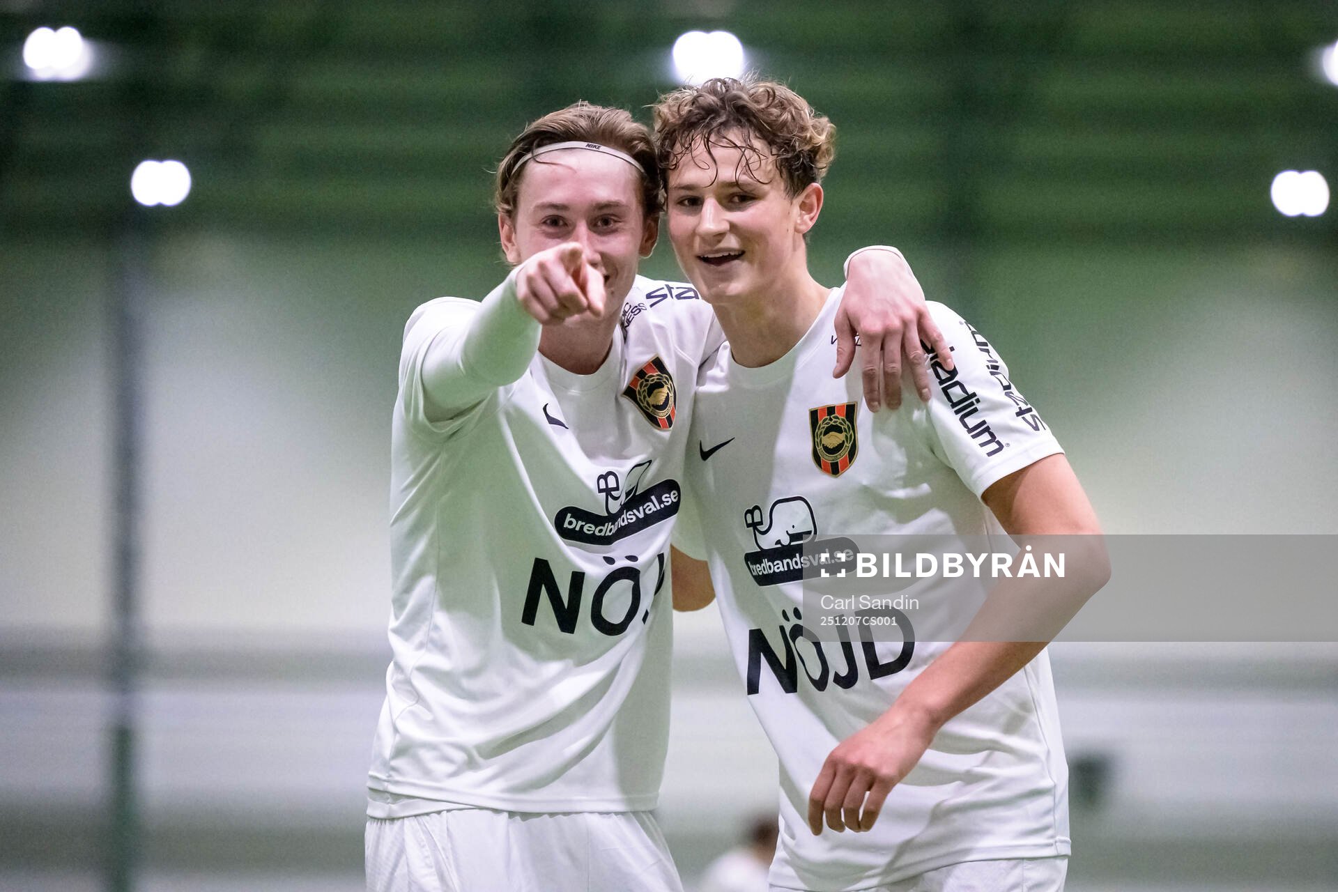 Brommapojkarnas Henry Lindgren och Atle Wahlund jublar