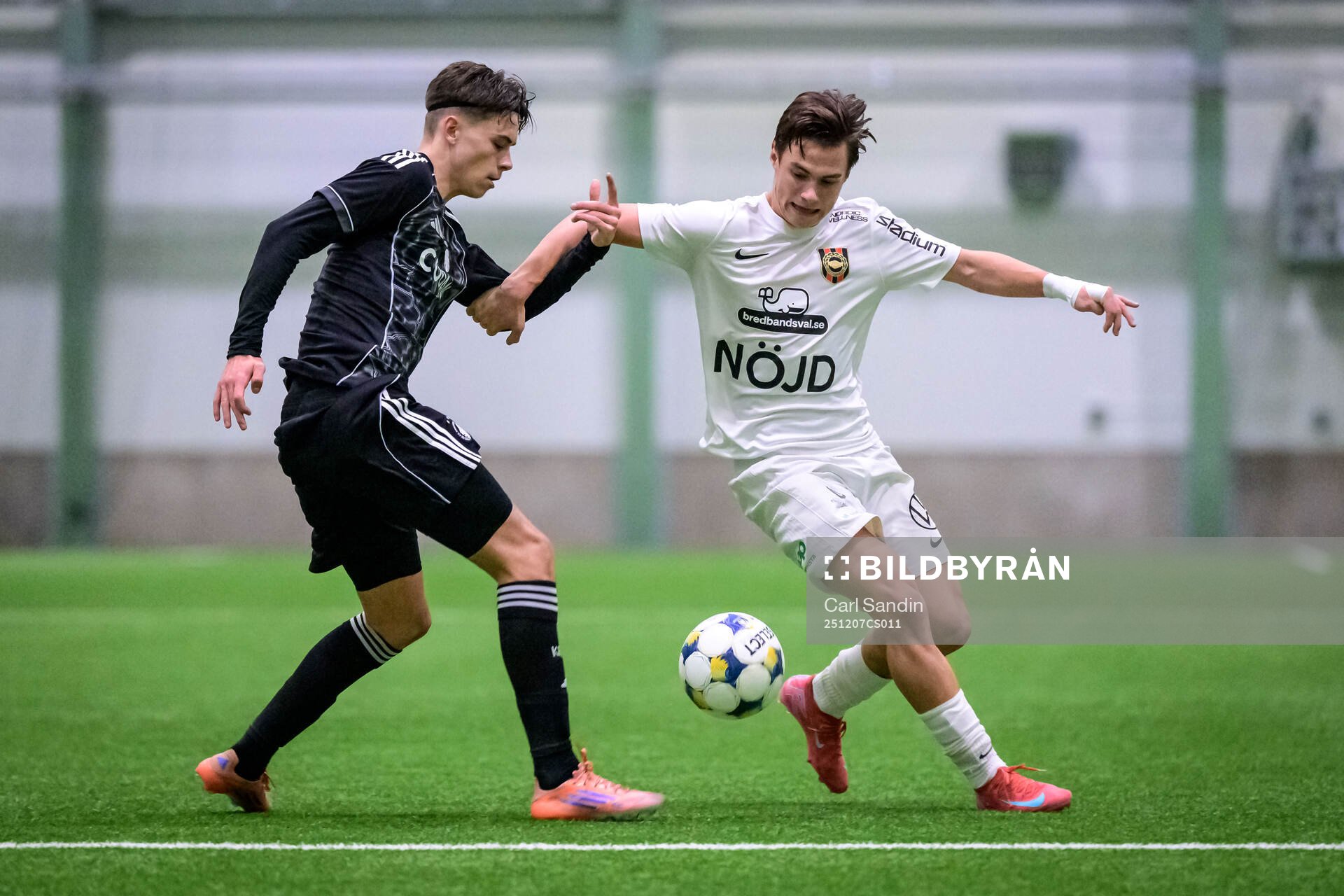 FC Köpenhamns Liam Nordstedt och Brommapojkarnas Carl