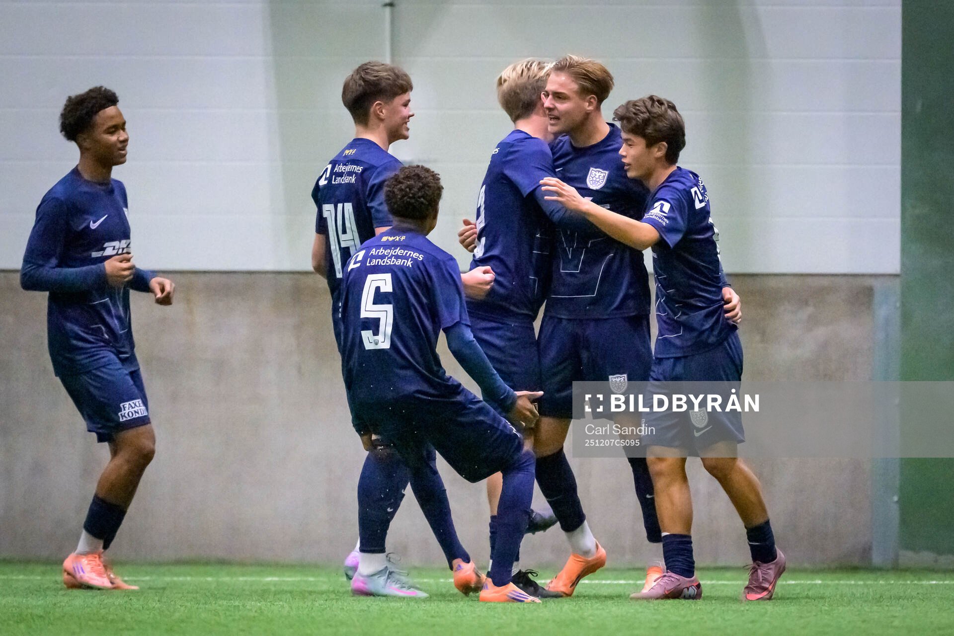 Nordsjällands Leonel Eklund jublar