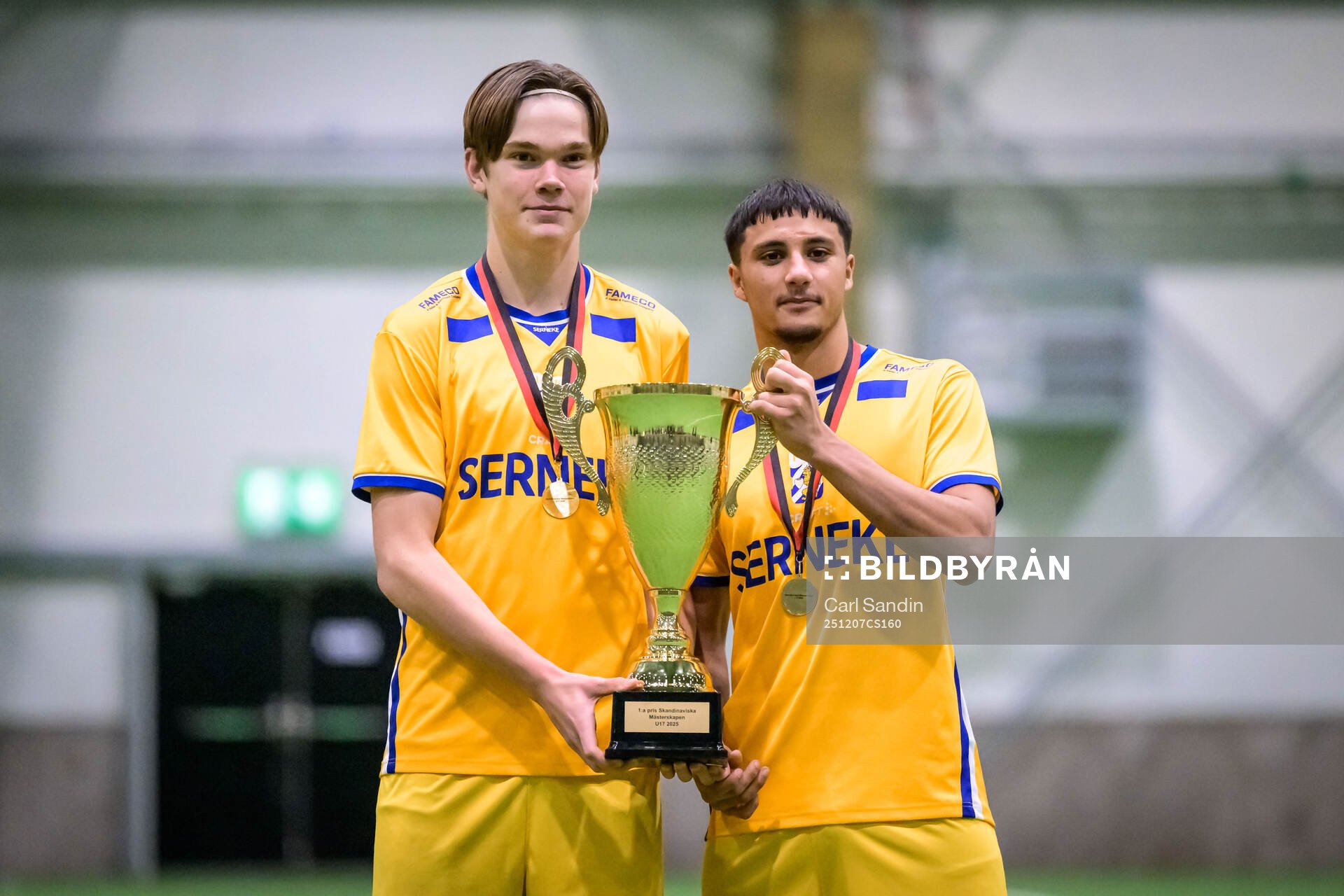 IFK Göteborgs Hannes Skånberg och Lowe Wennblad jublar