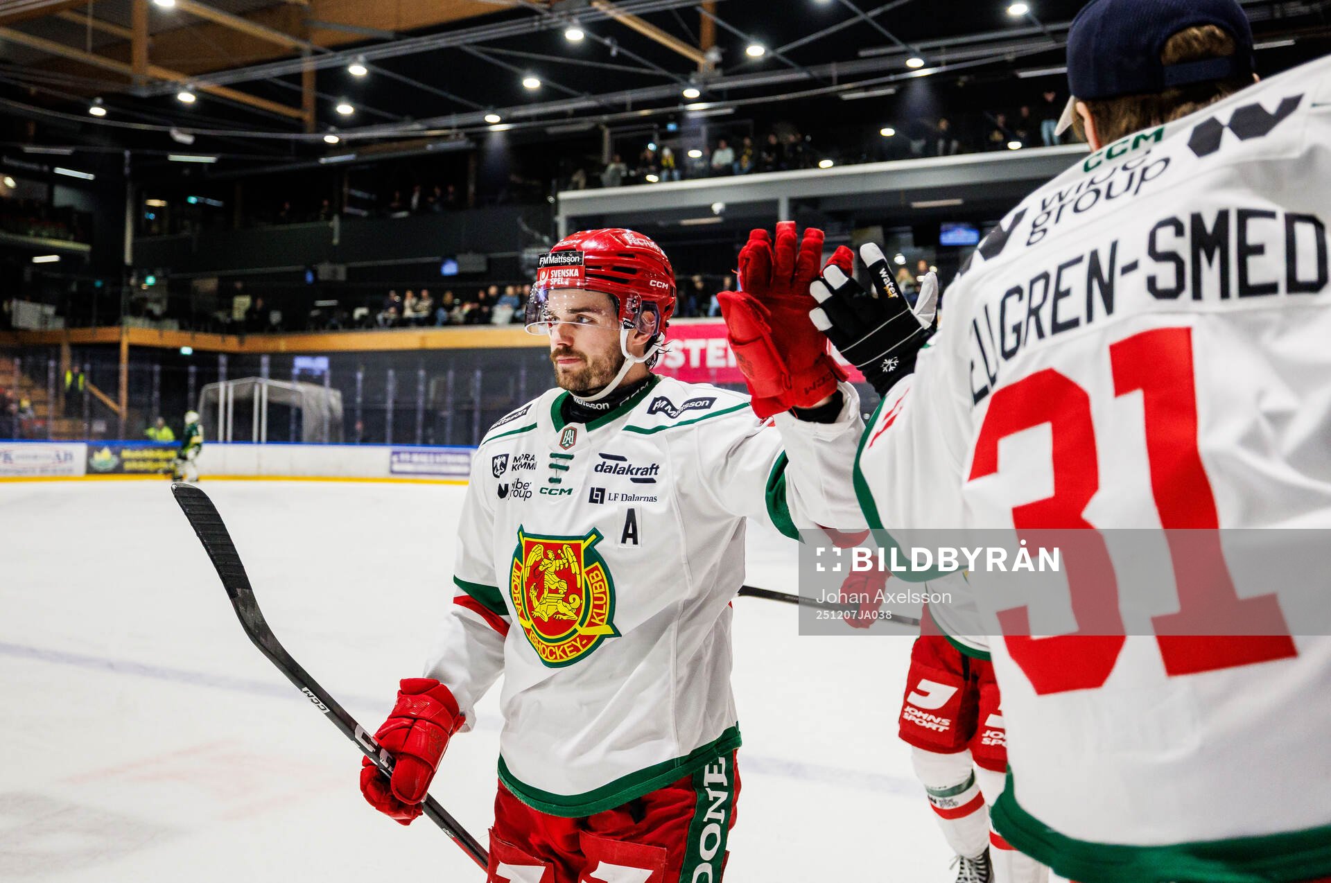 Moras Arvid Degerstedt jublar